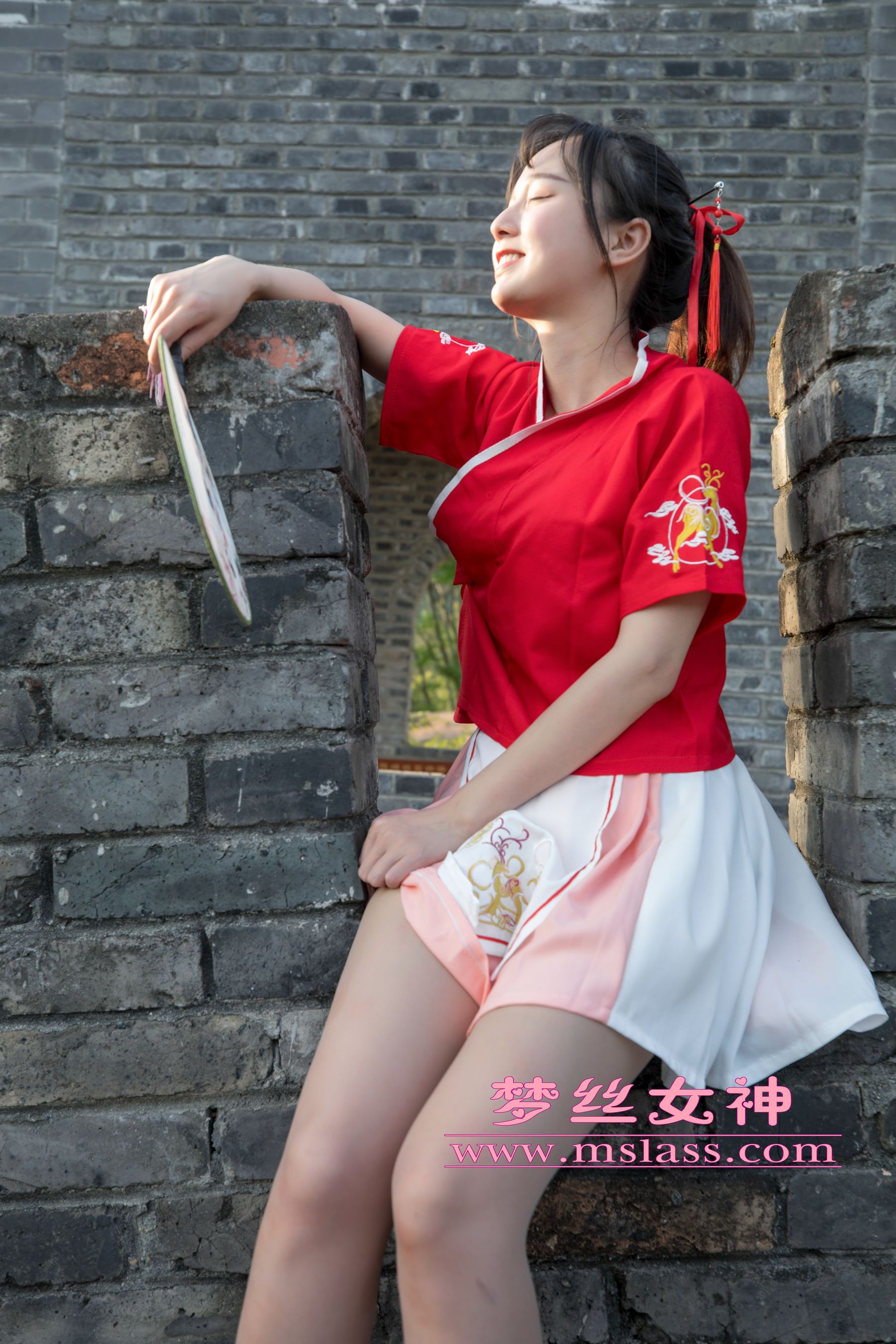 [梦丝女神MSLASS]  玥玥 长城古风少女