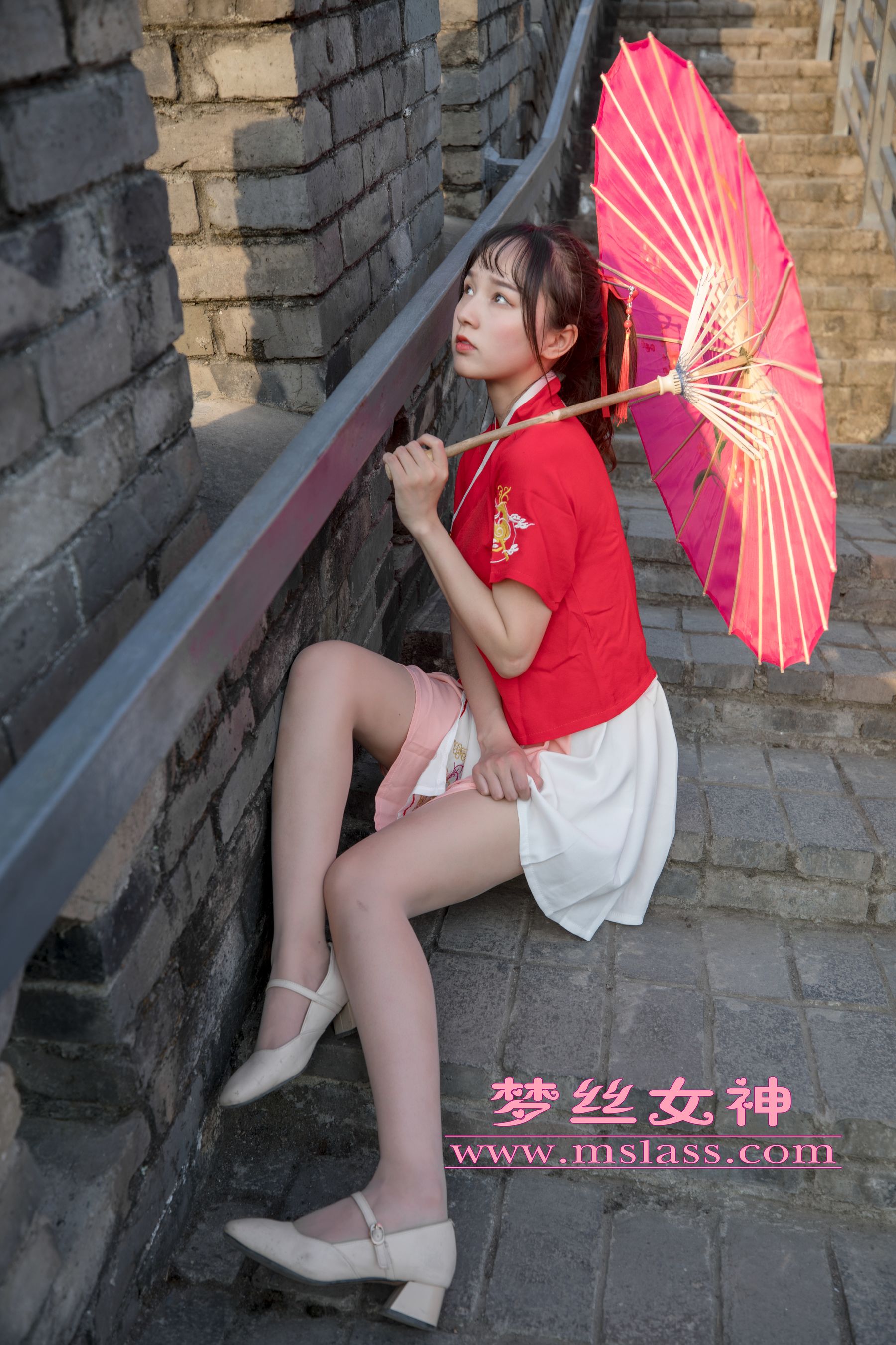 [梦丝女神MSLASS]  玥玥 长城古风少女