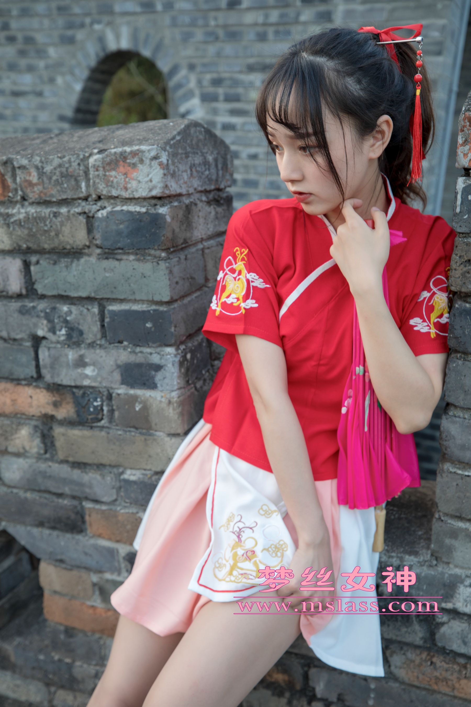 [梦丝女神MSLASS]  玥玥 长城古风少女