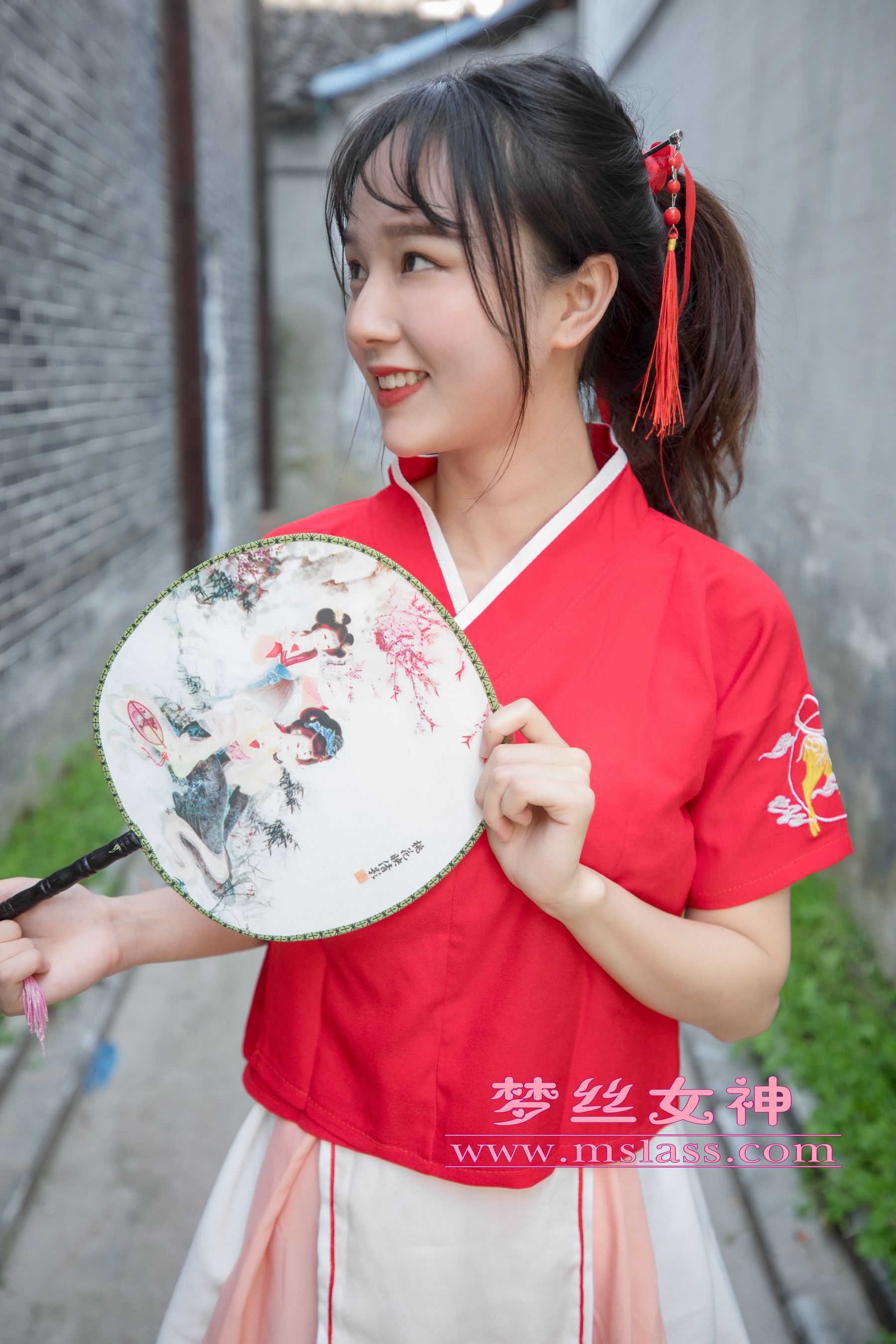 [梦丝女神MSLASS]  玥玥 长城古风少女