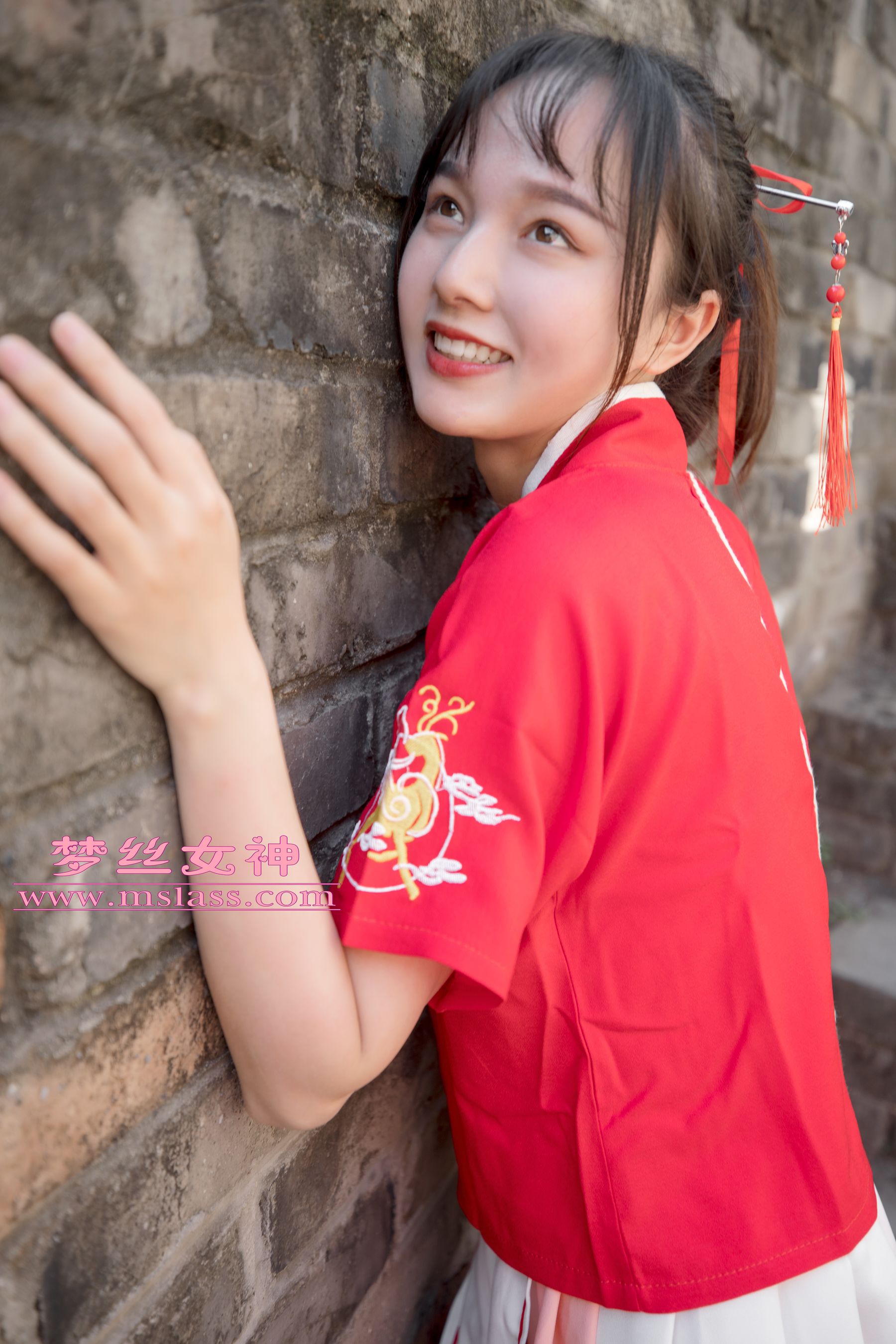 [梦丝女神MSLASS]  玥玥 长城古风少女