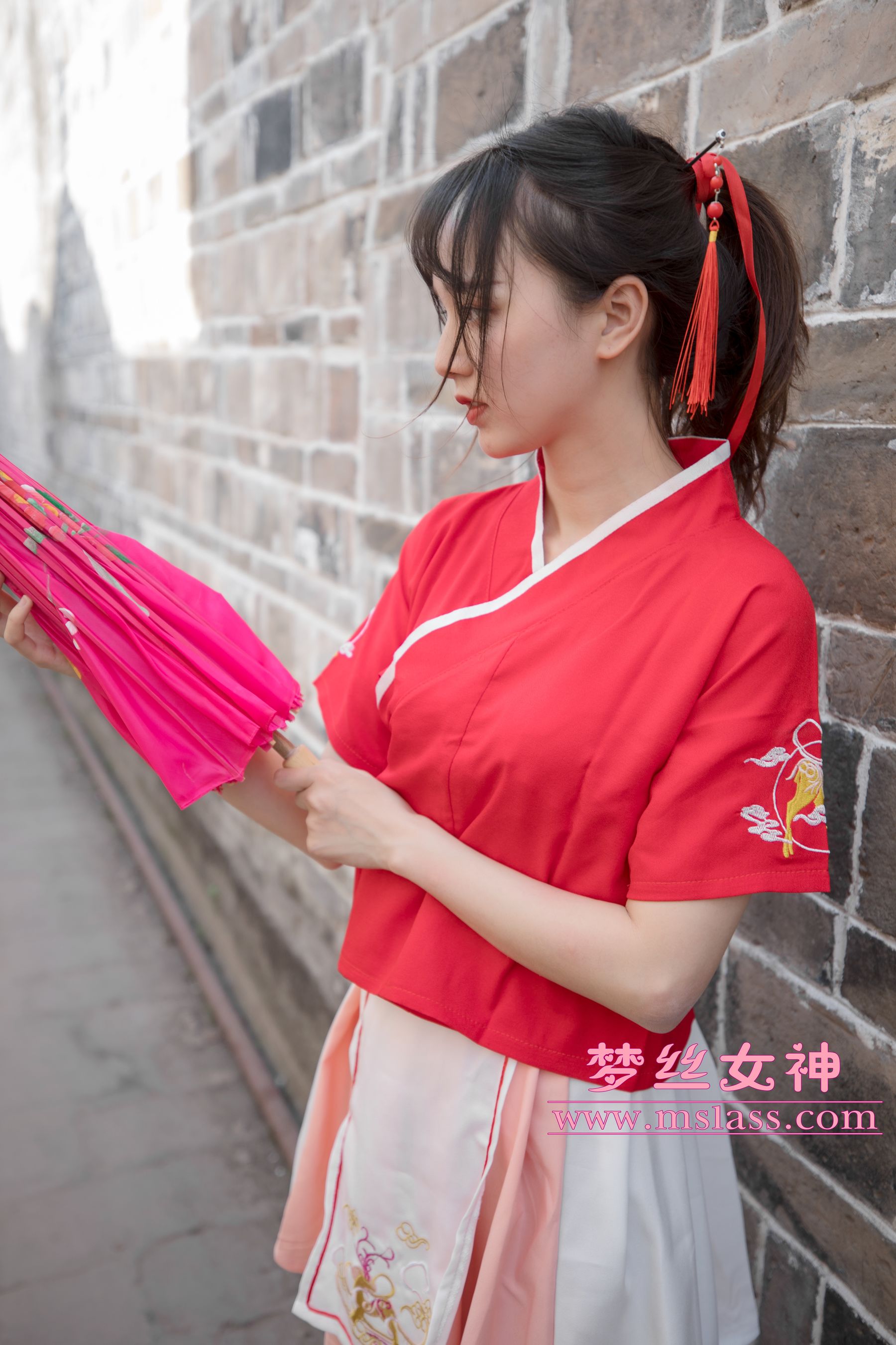 [梦丝女神MSLASS]  玥玥 长城古风少女