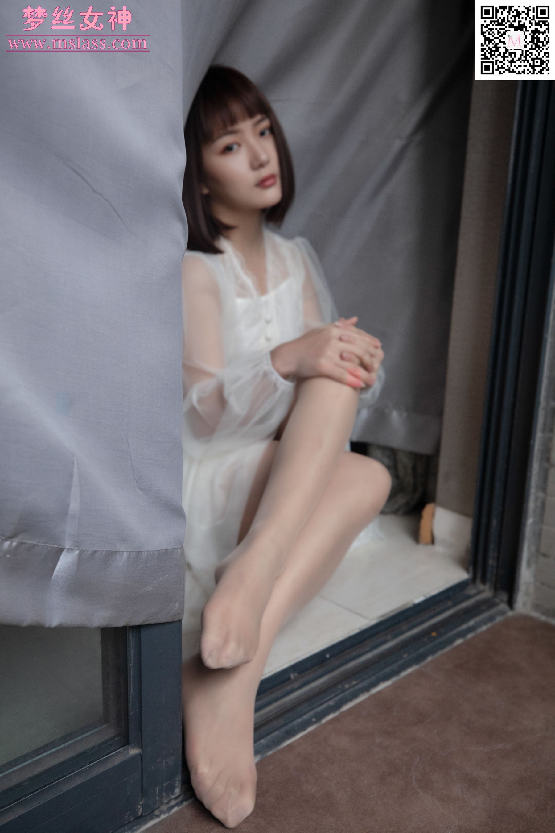 [梦丝女神MSLASS]  莎莎 透明白纱裙