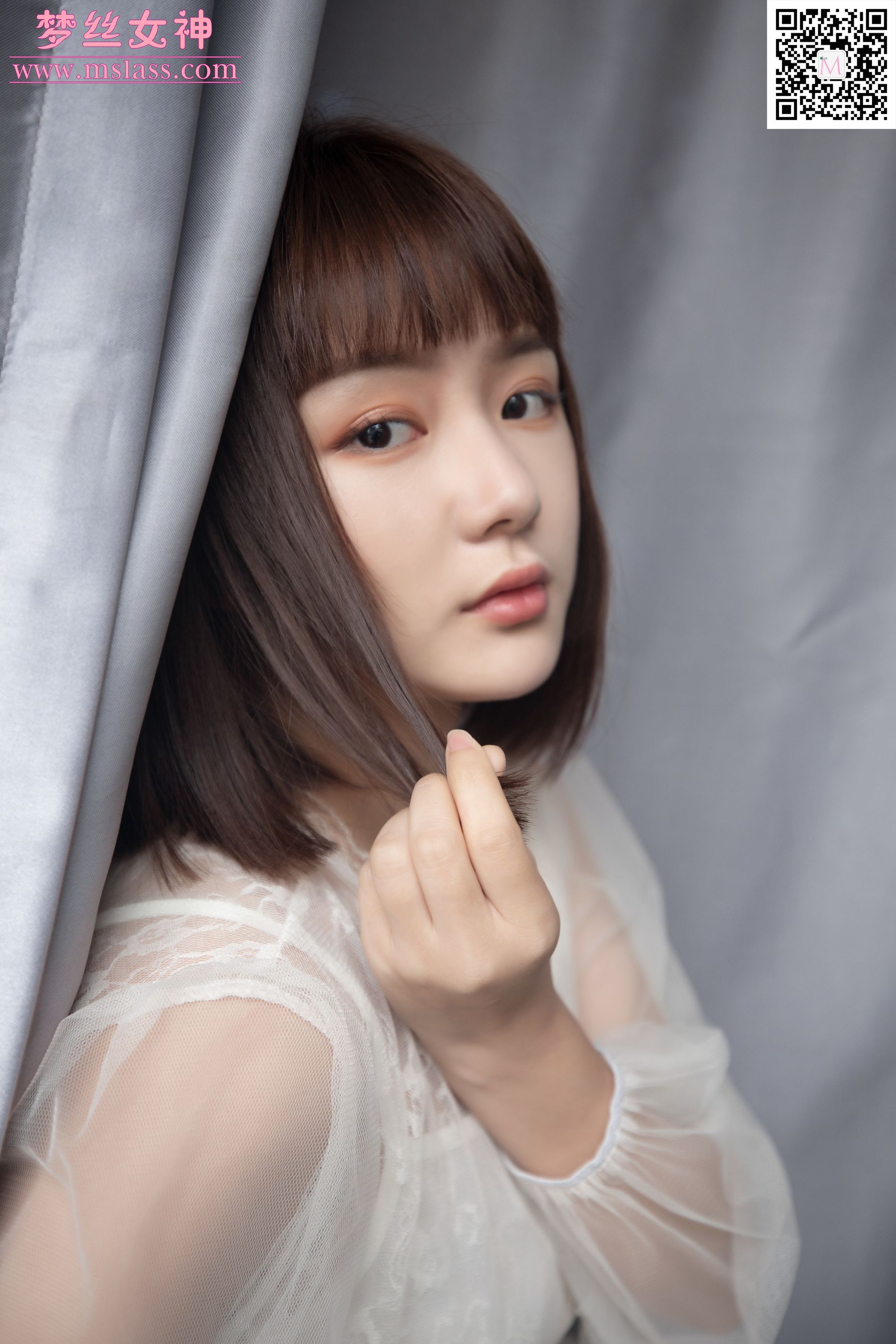 [梦丝女神MSLASS]  莎莎 透明白纱裙