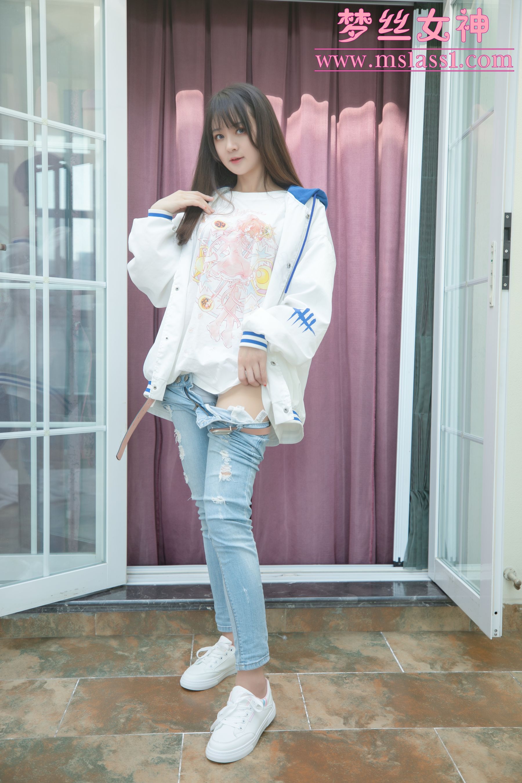 [梦丝女神MSLASS]  郭襄 牛仔裤的超美