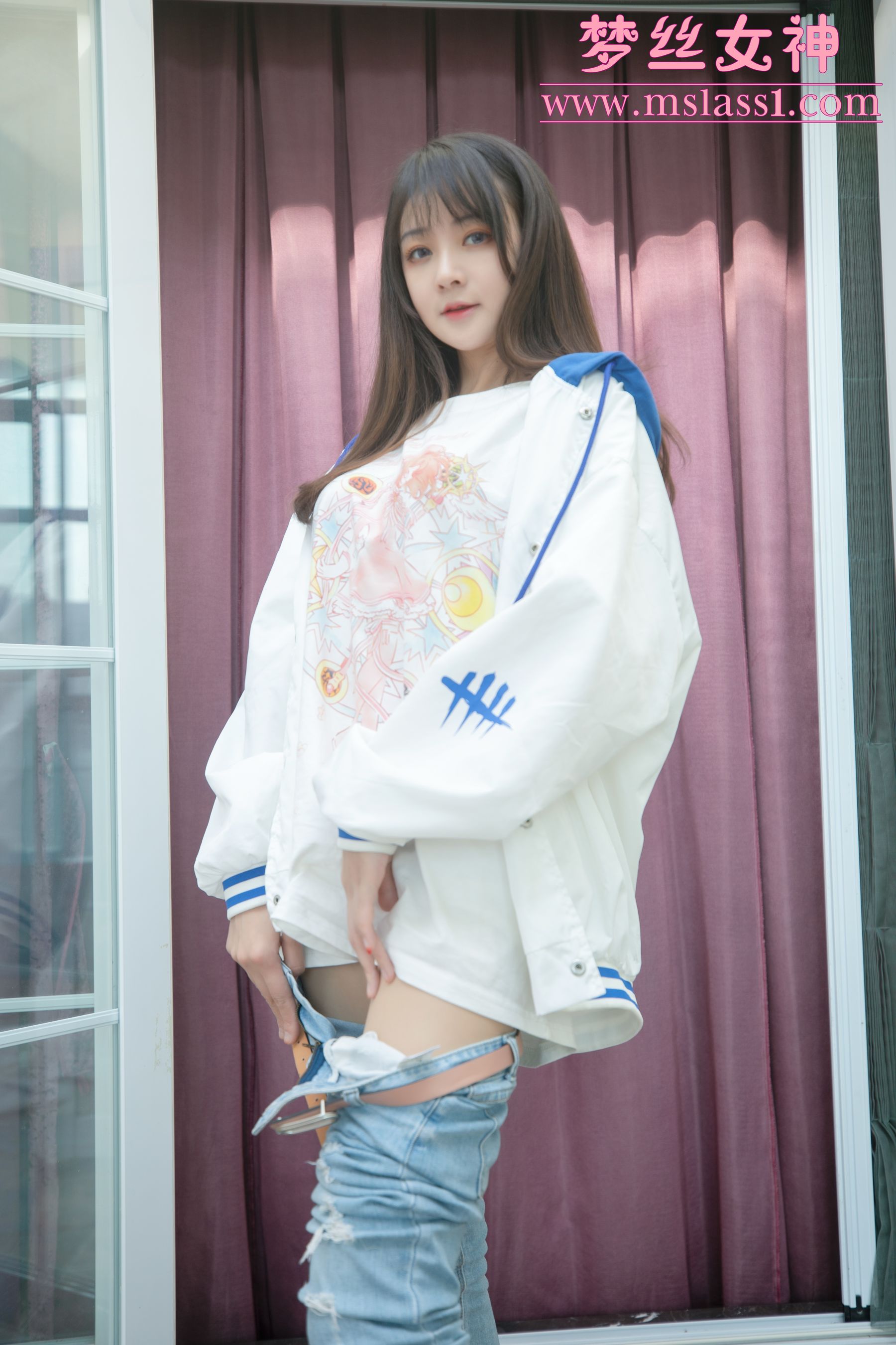 [梦丝女神MSLASS]  郭襄 牛仔裤的超美