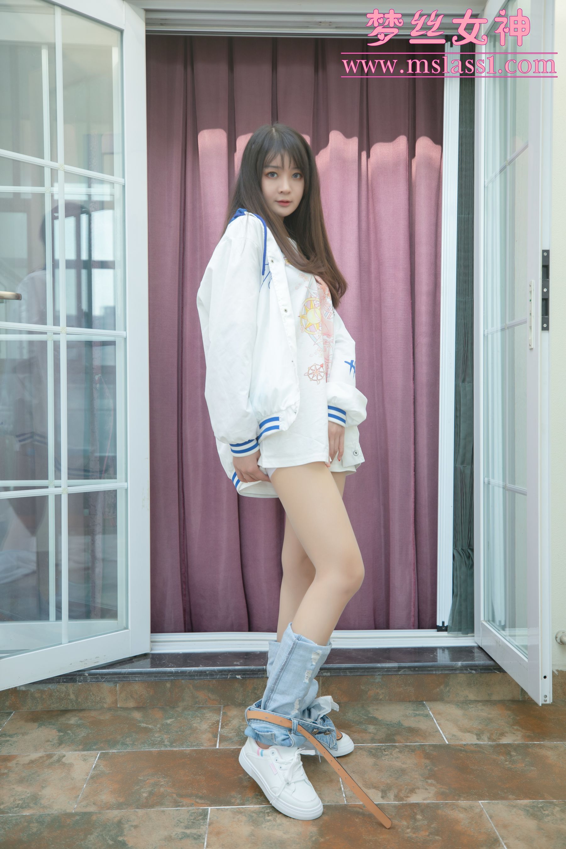 [梦丝女神MSLASS]  郭襄 牛仔裤的超美