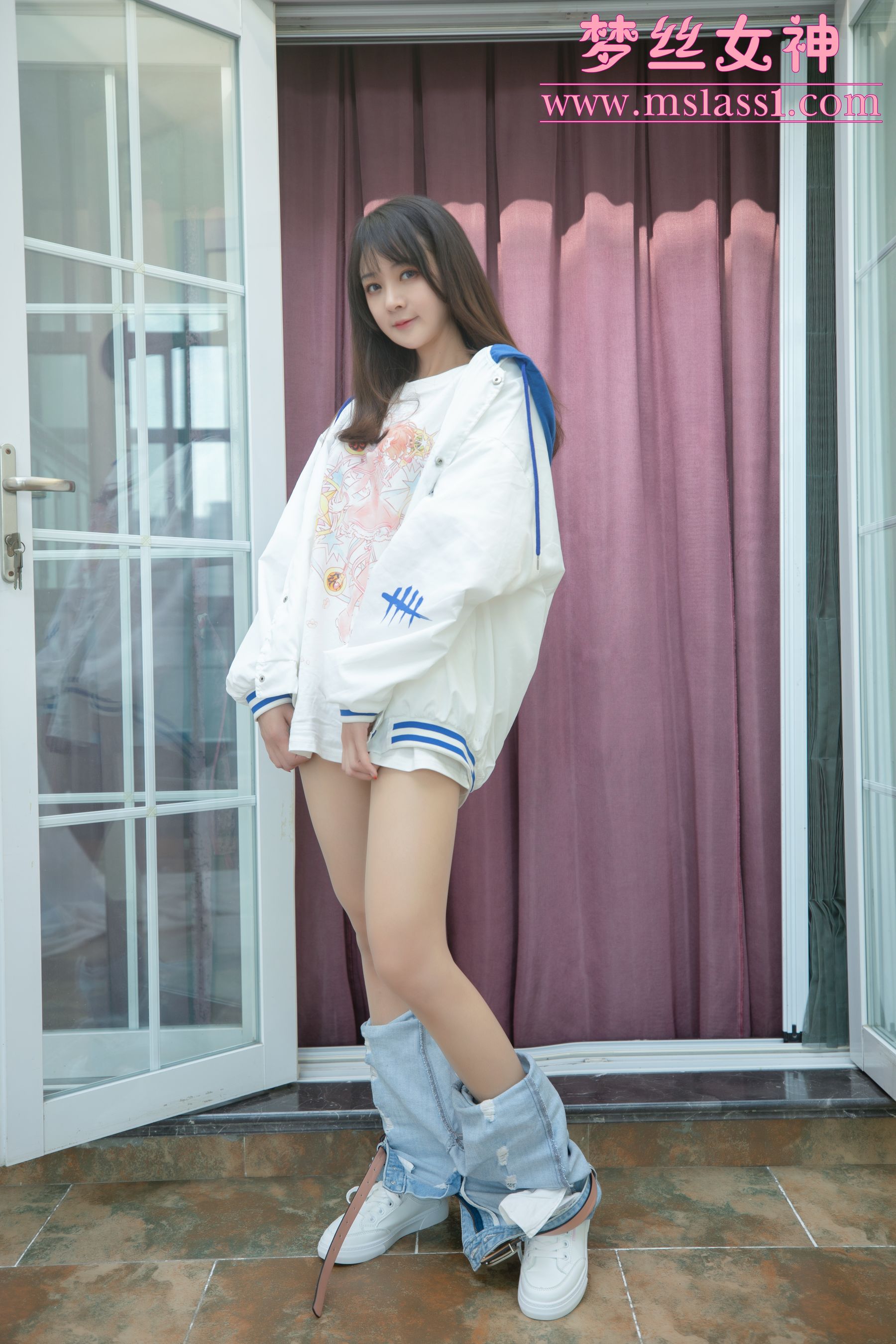 [梦丝女神MSLASS]  郭襄 牛仔裤的超美
