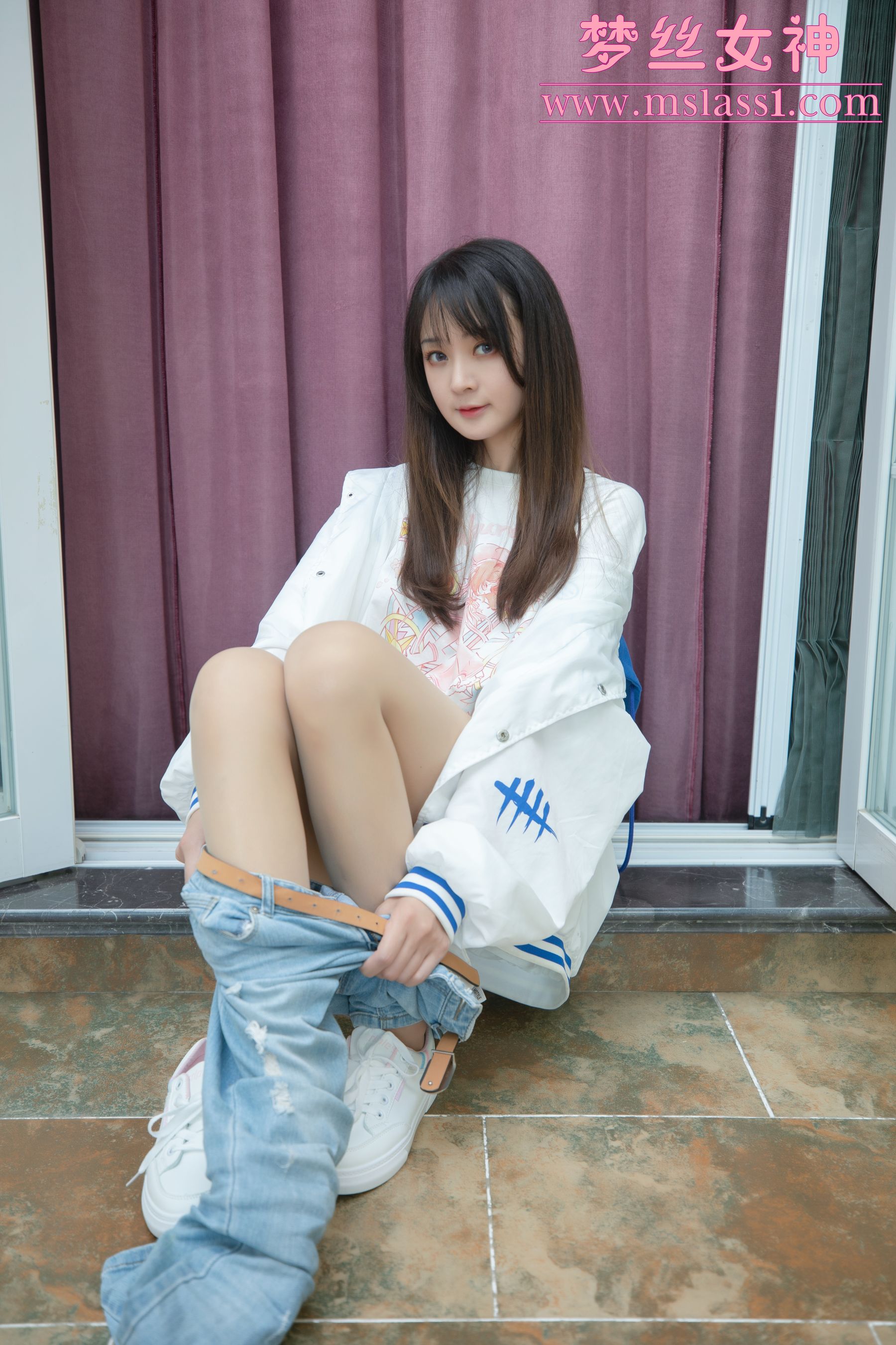 [梦丝女神MSLASS]  郭襄 牛仔裤的超美