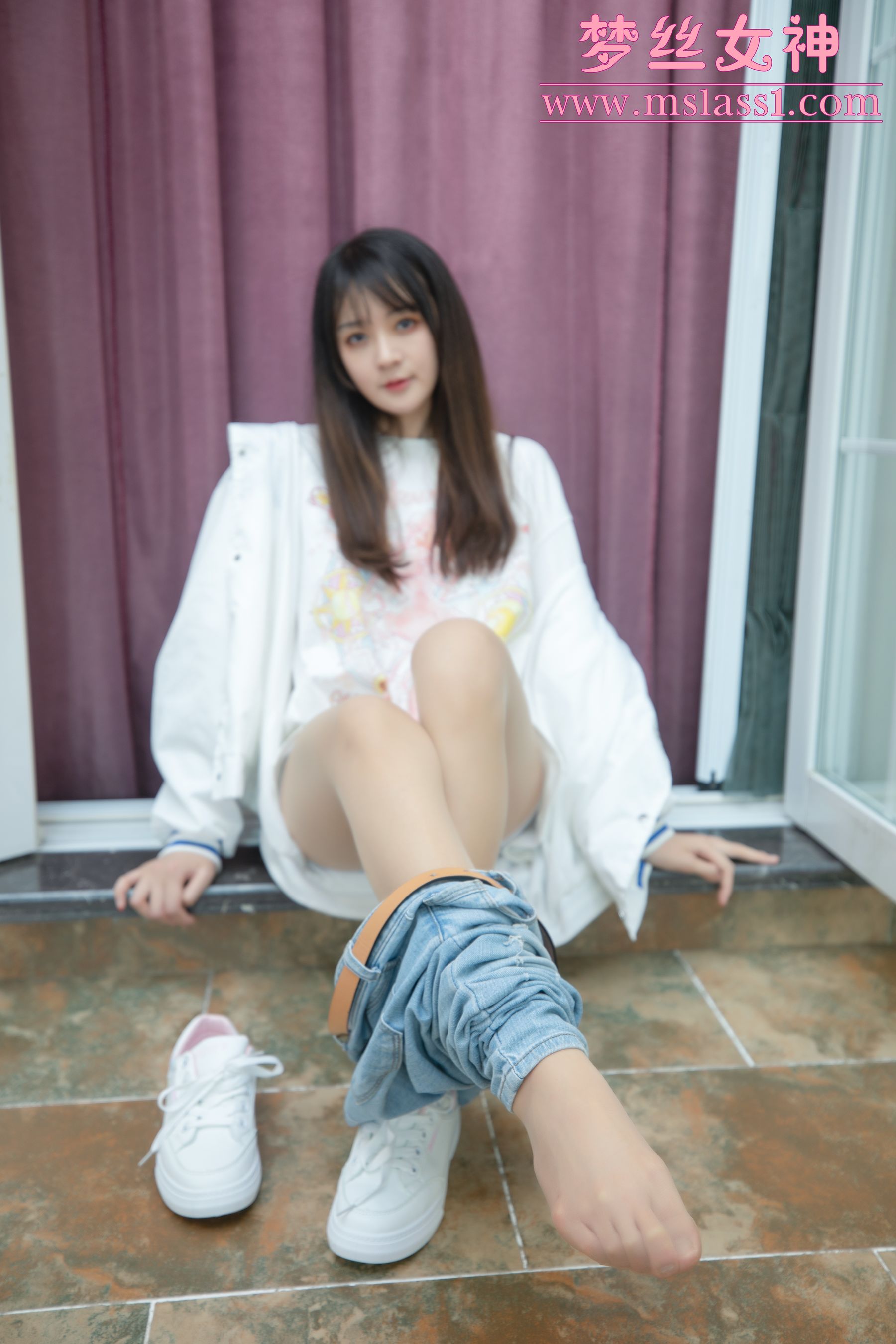 [梦丝女神MSLASS]  郭襄 牛仔裤的超美