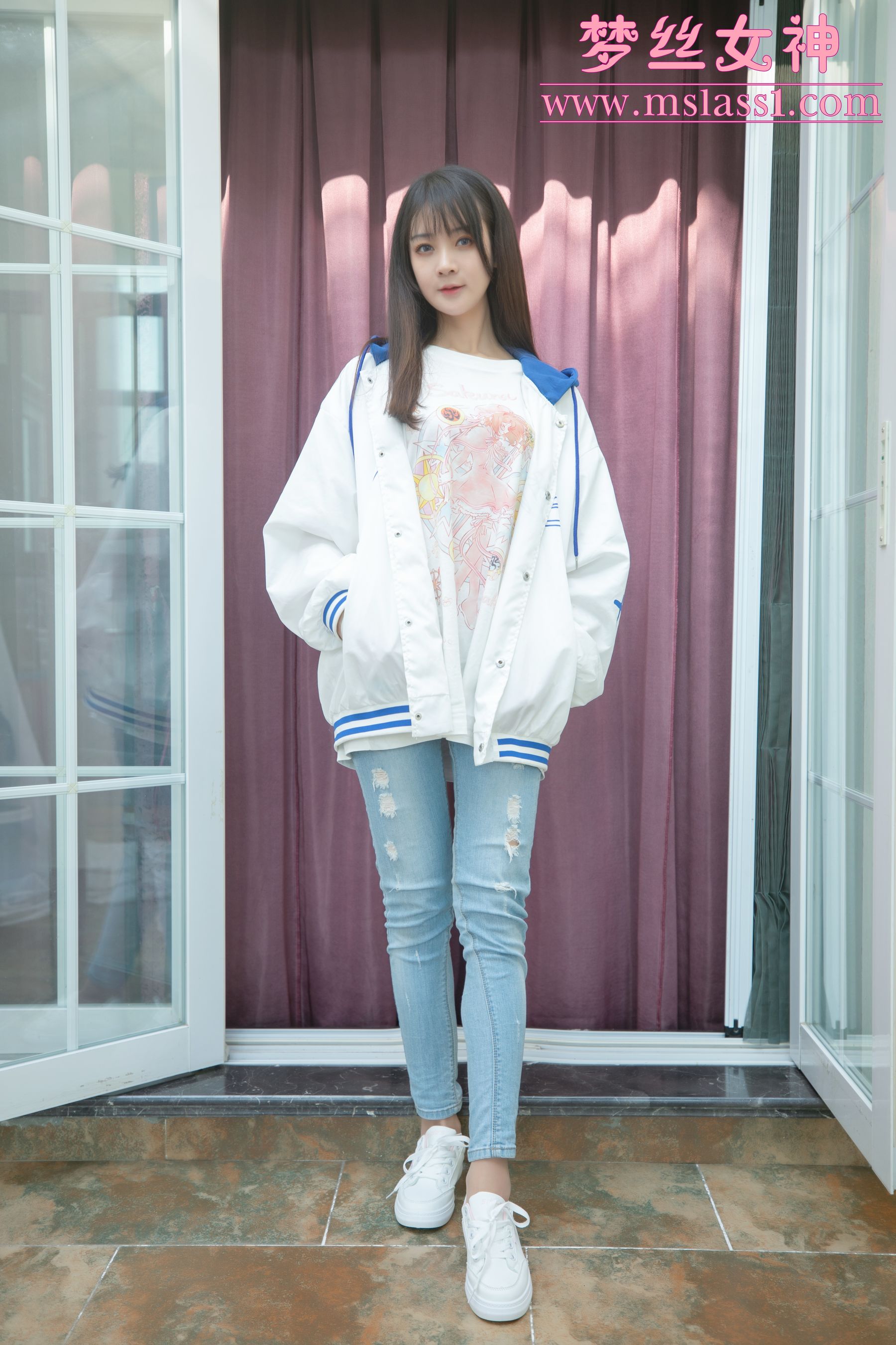[梦丝女神MSLASS]  郭襄 牛仔裤的超美