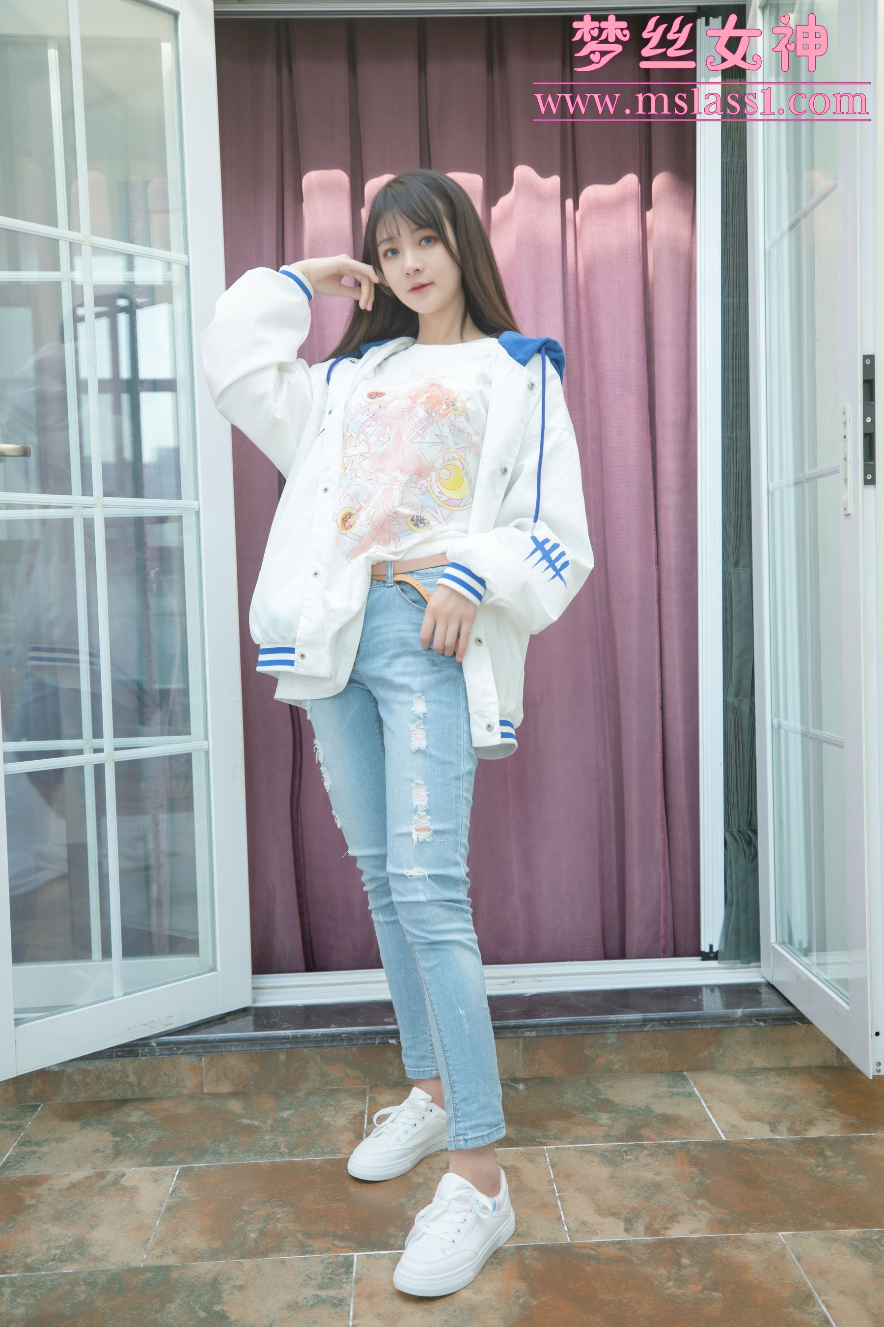 [梦丝女神MSLASS]  郭襄 牛仔裤的超美