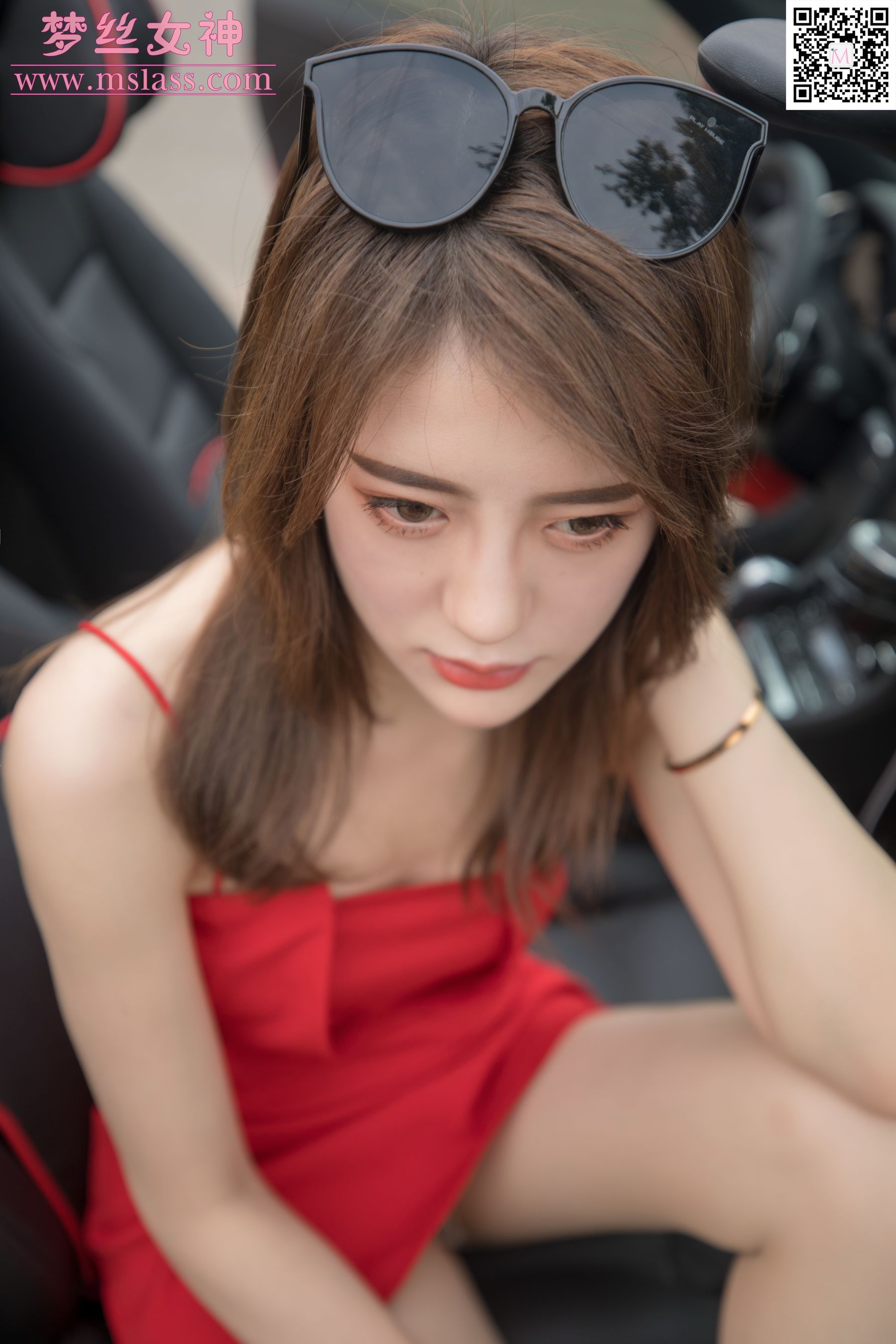 [梦丝女神MSLASS]  陈颖儿 车模女神