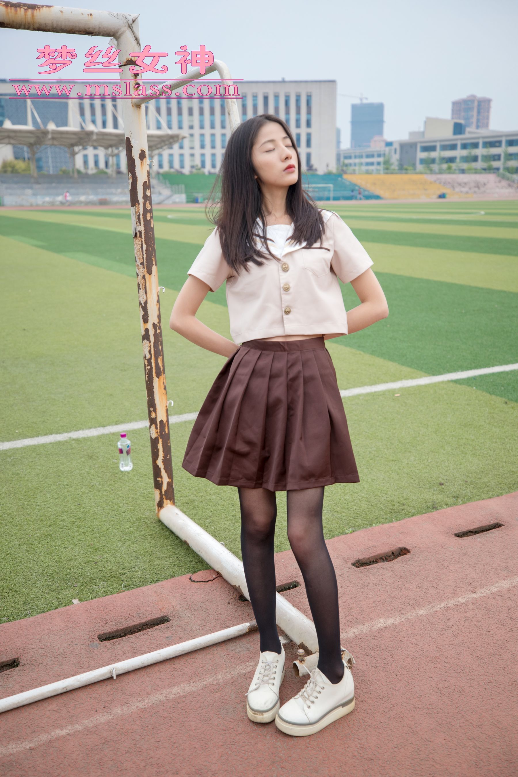 [梦丝女神MSLASS]  雪馨 学院的JK黑丝袜