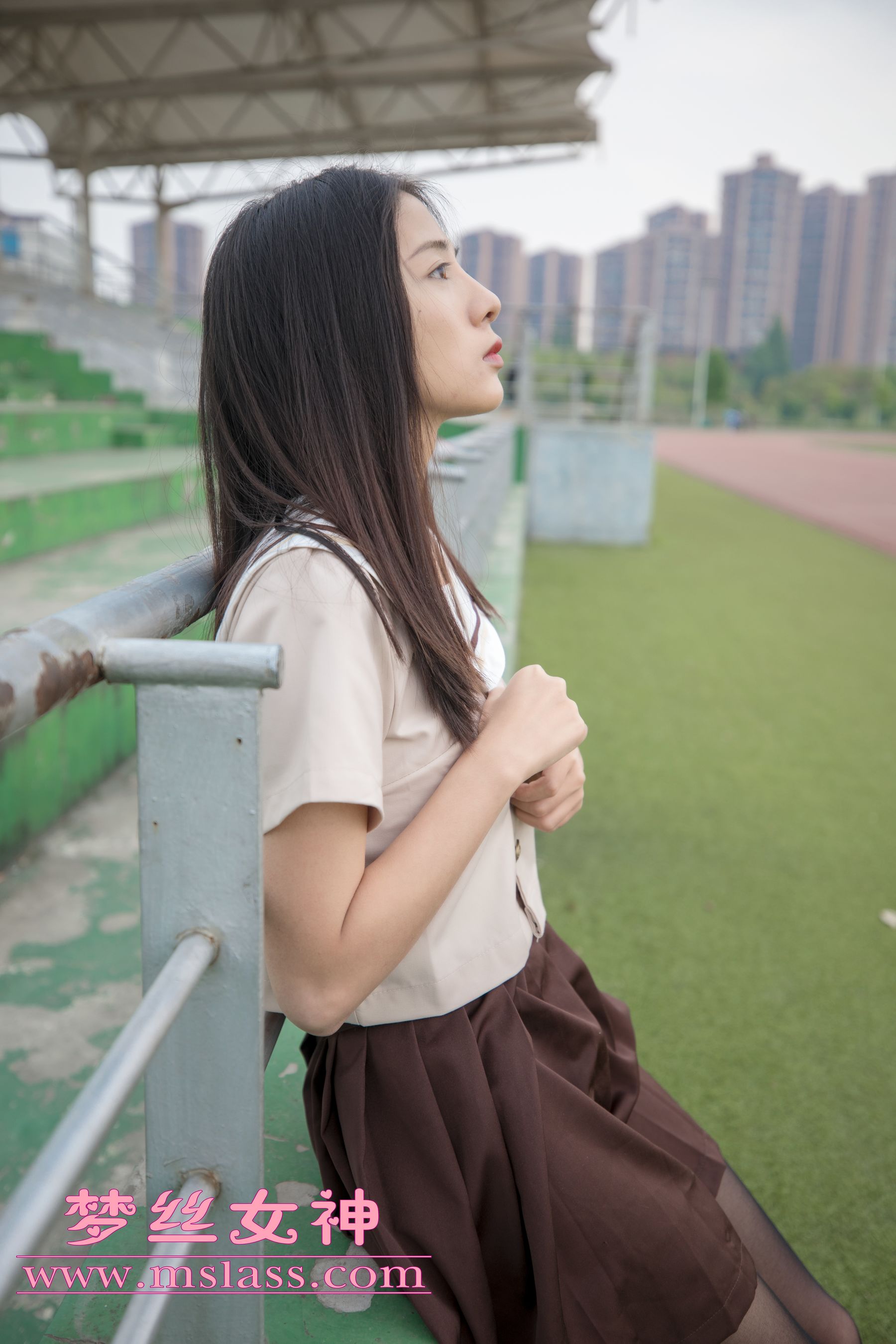 [梦丝女神MSLASS]  雪馨 学院的JK黑丝袜