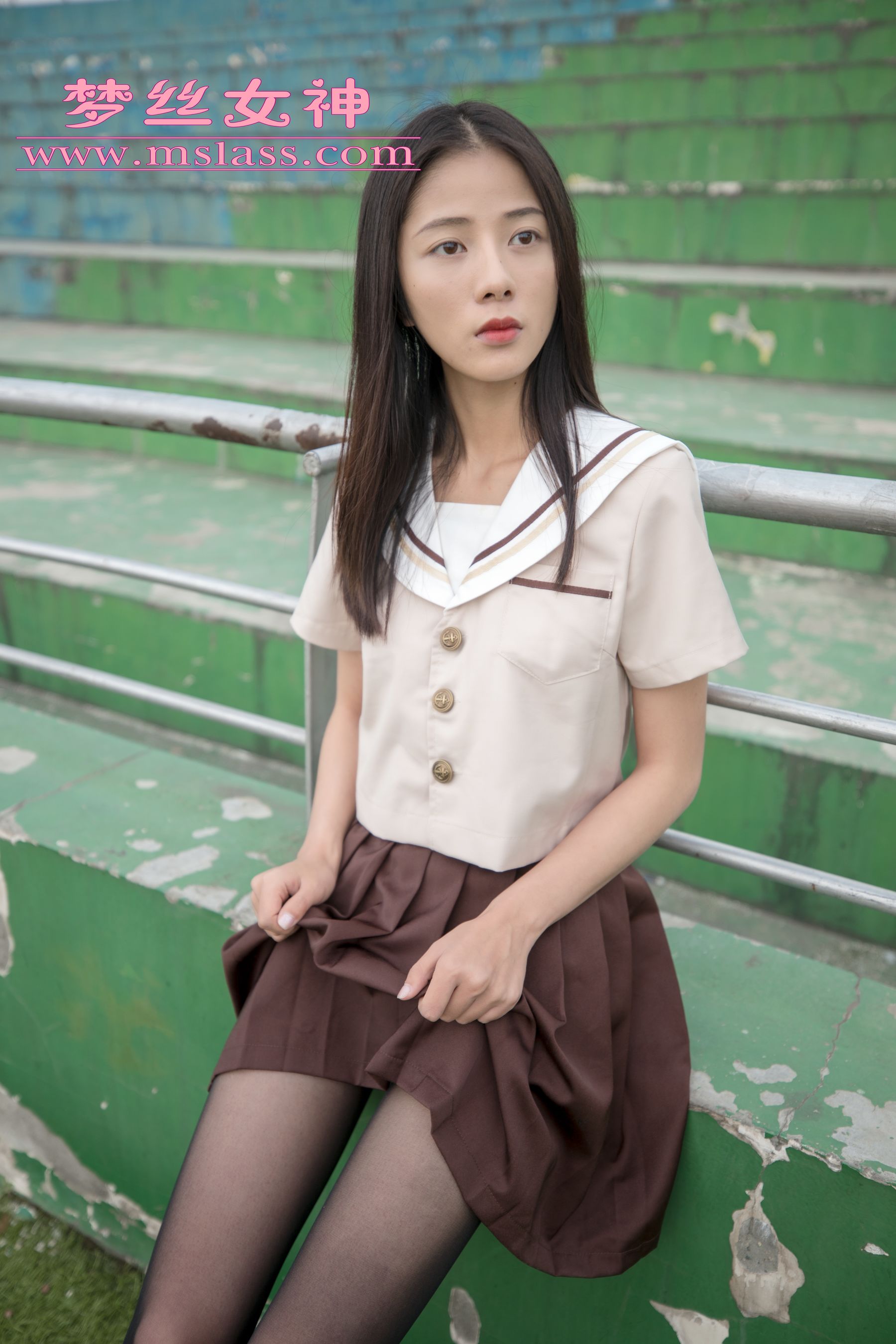 [梦丝女神MSLASS]  雪馨 学院的JK黑丝袜