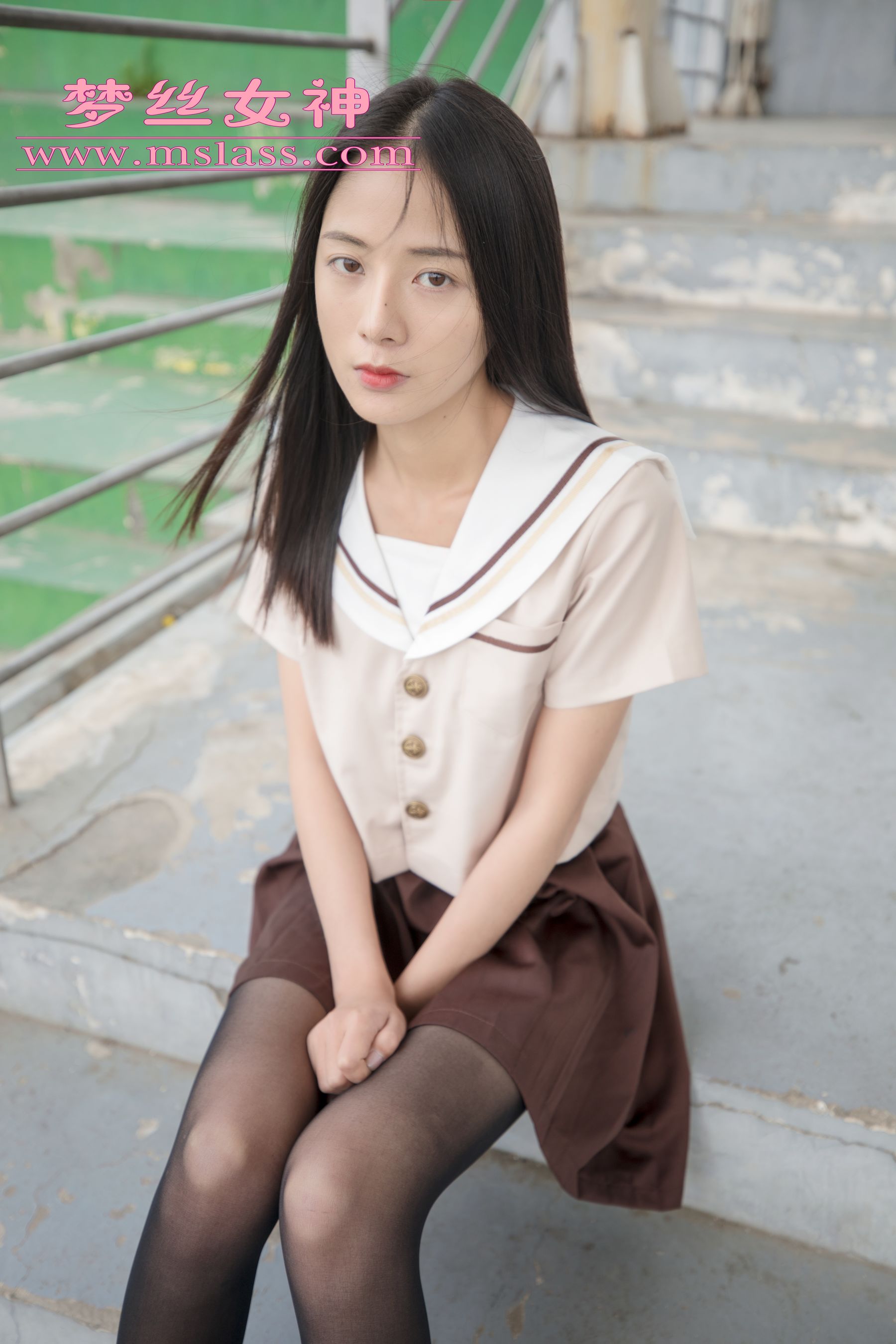 [梦丝女神MSLASS]  雪馨 学院的JK黑丝袜