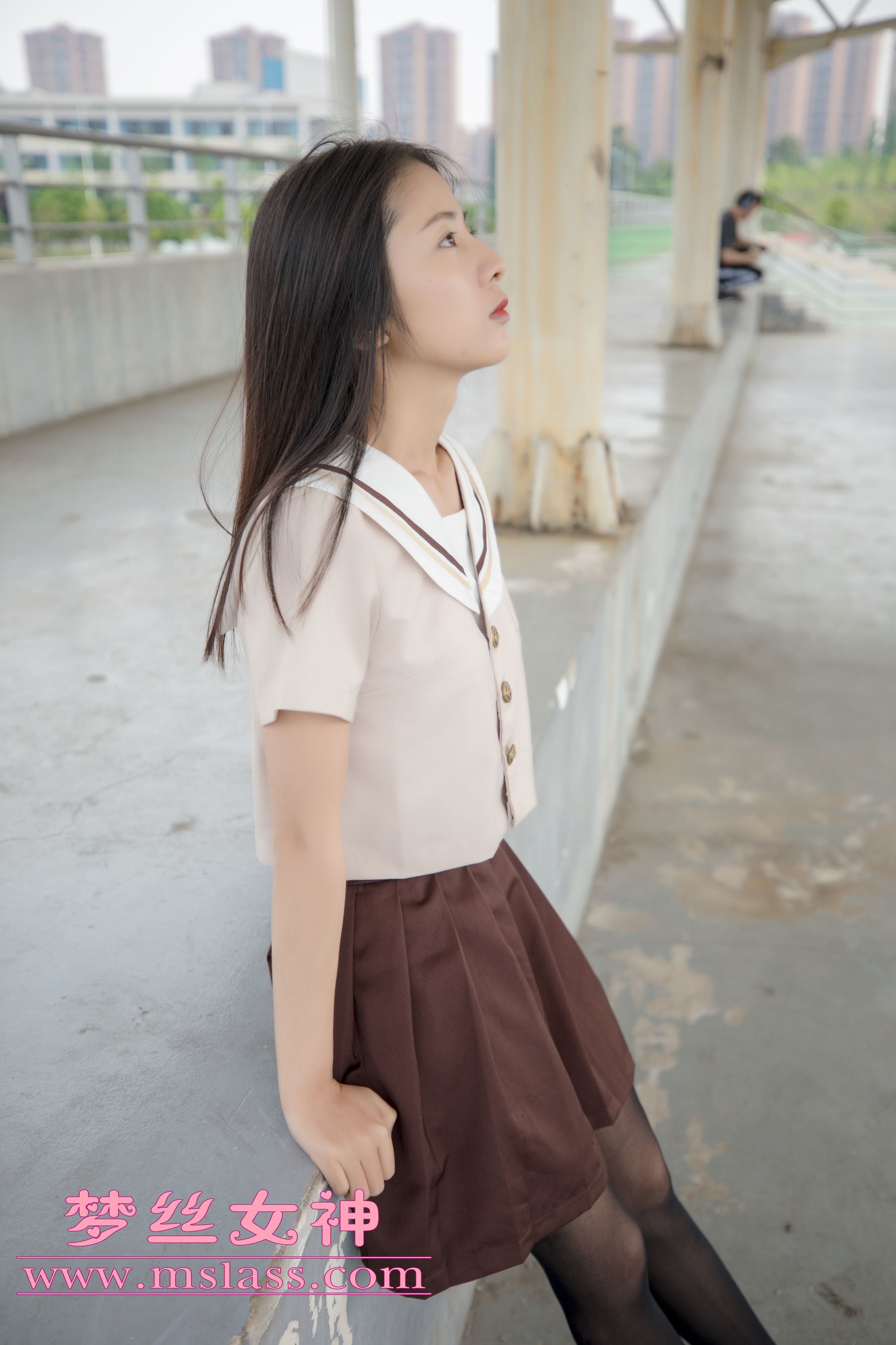 [梦丝女神MSLASS]  雪馨 学院的JK黑丝袜