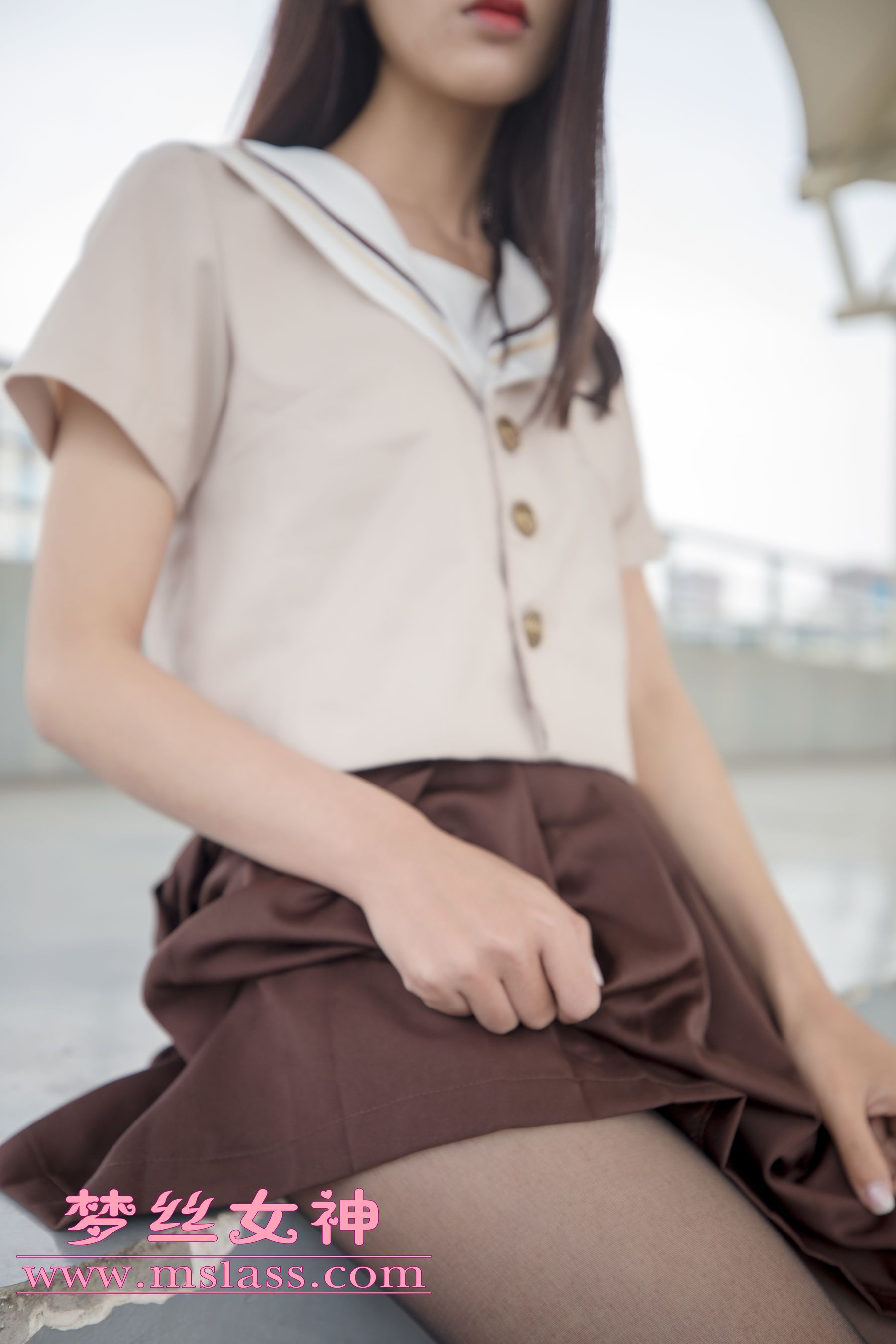 [梦丝女神MSLASS]  雪馨 学院的JK黑丝袜