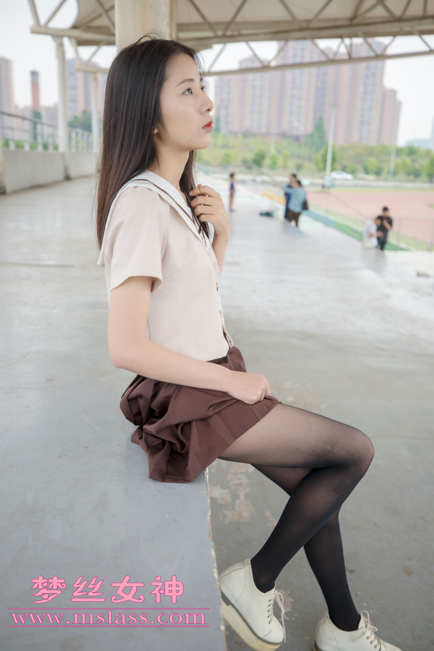 [梦丝女神MSLASS]  雪馨 学院的JK黑丝袜