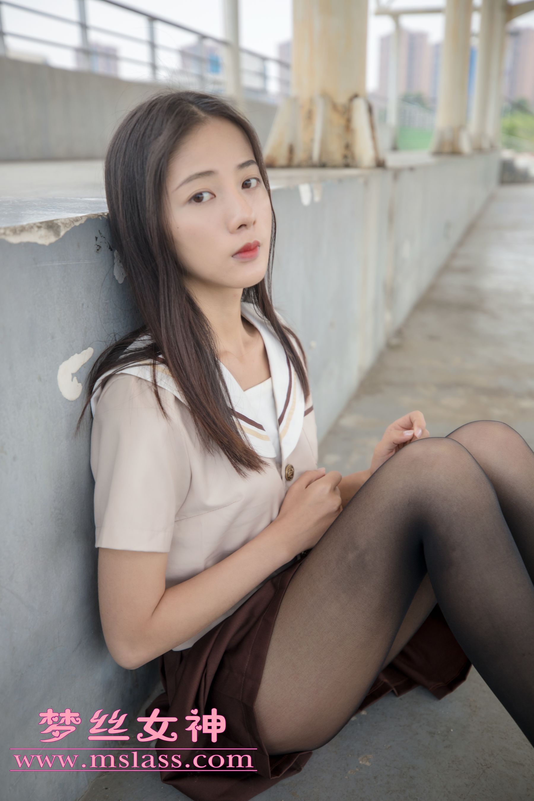 [梦丝女神MSLASS]  雪馨 学院的JK黑丝袜
