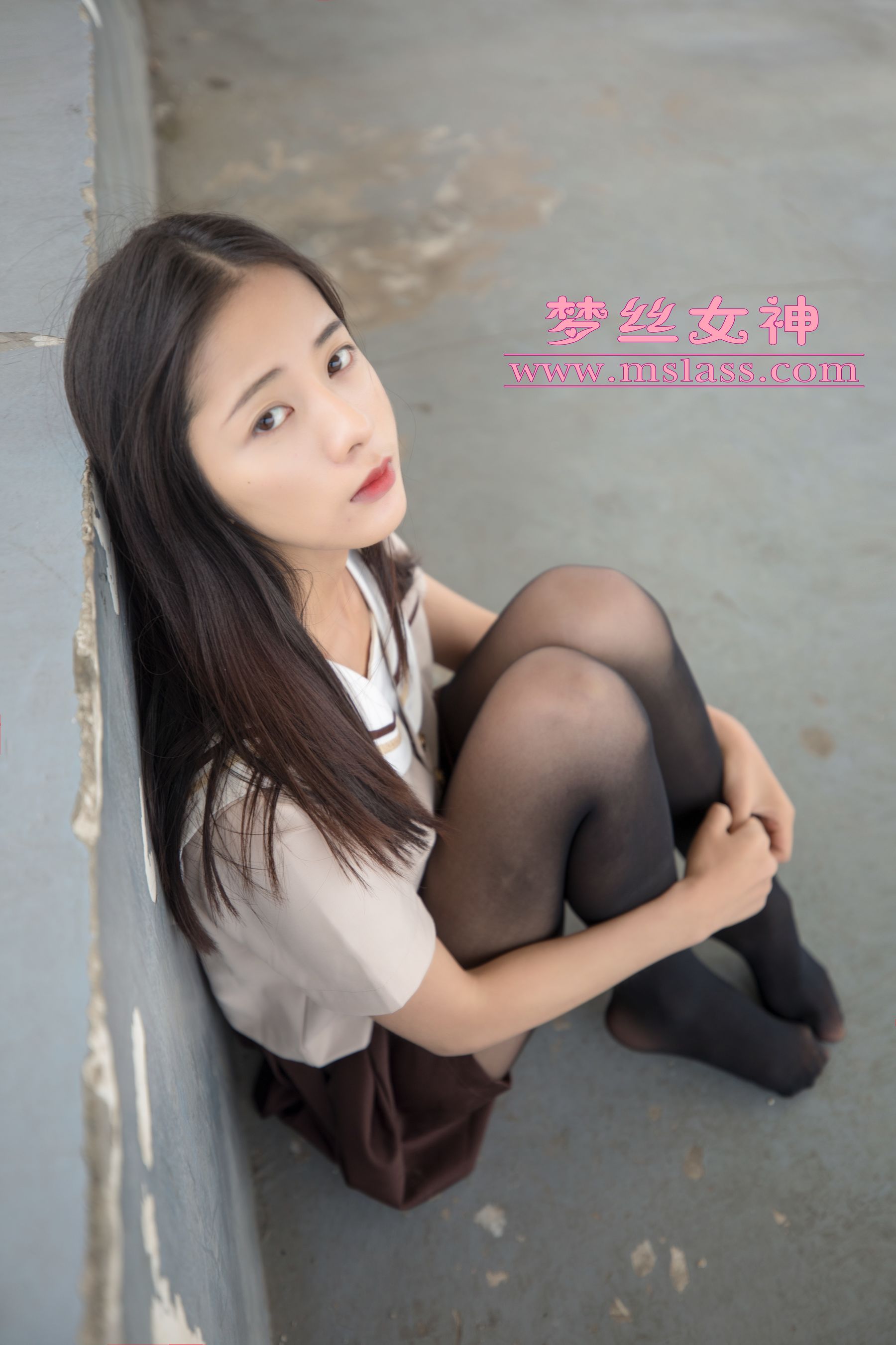 [梦丝女神MSLASS]  雪馨 学院的JK黑丝袜