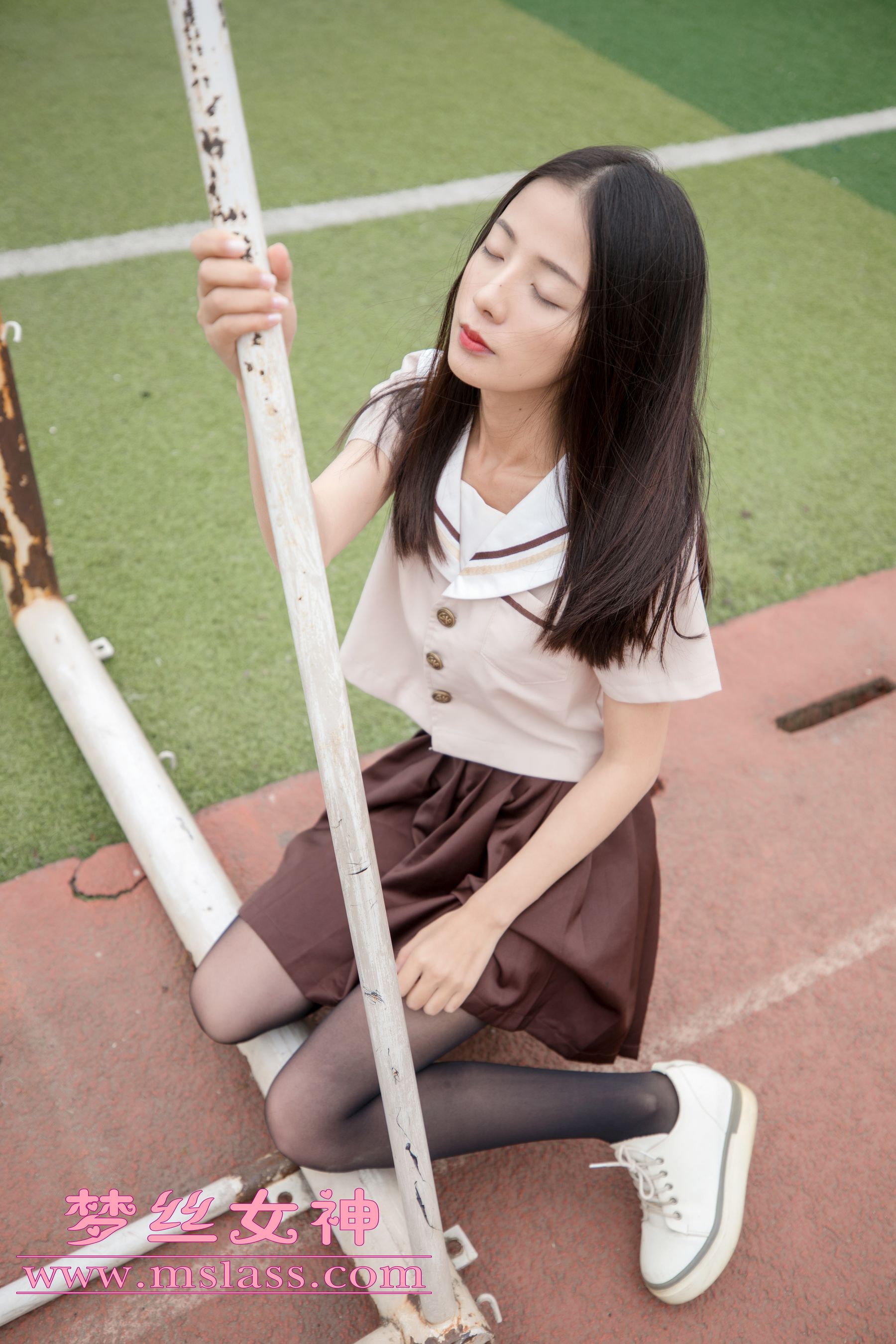 [梦丝女神MSLASS]  雪馨 学院的JK黑丝袜