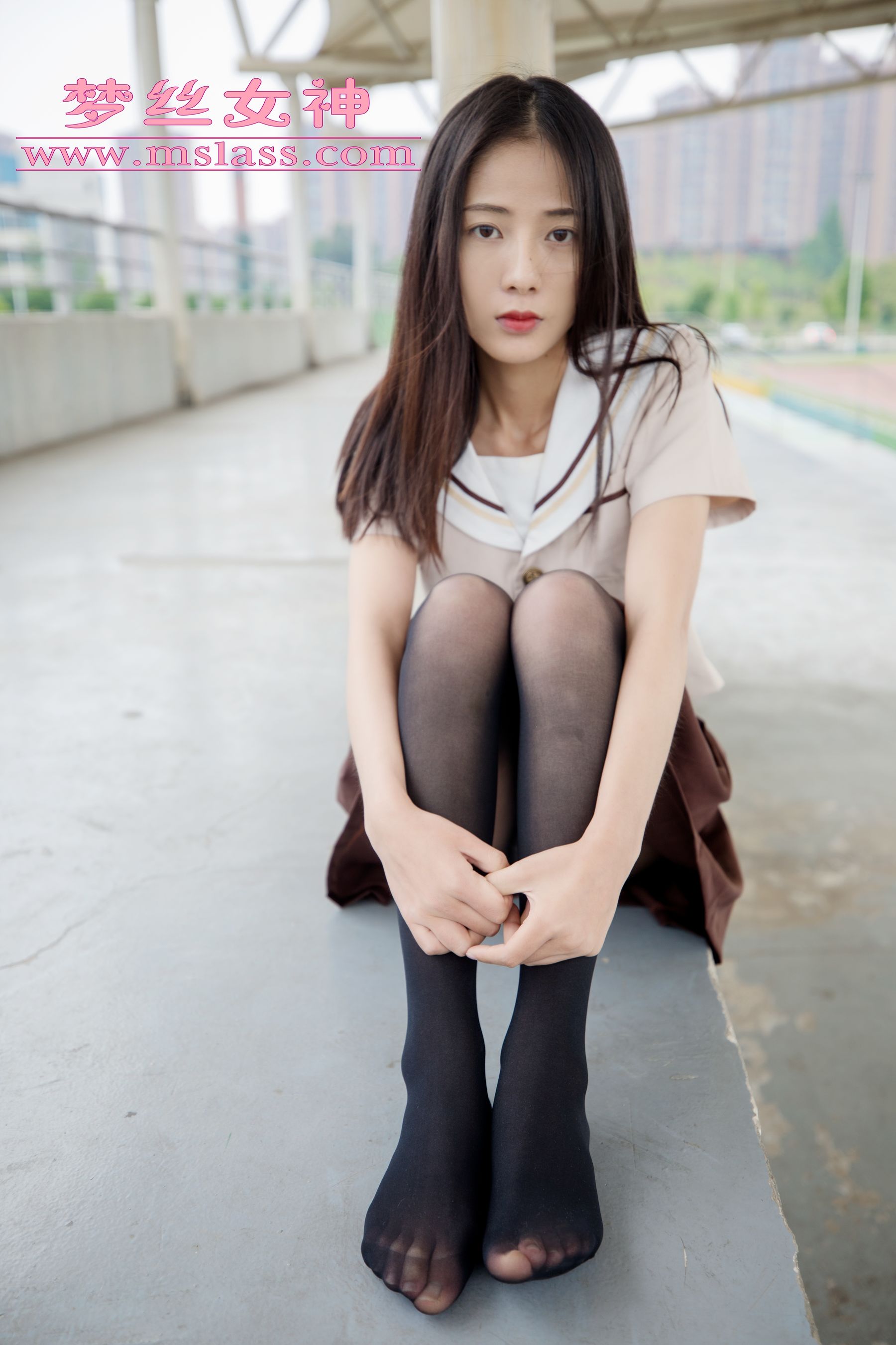 [梦丝女神MSLASS]  雪馨 学院的JK黑丝袜