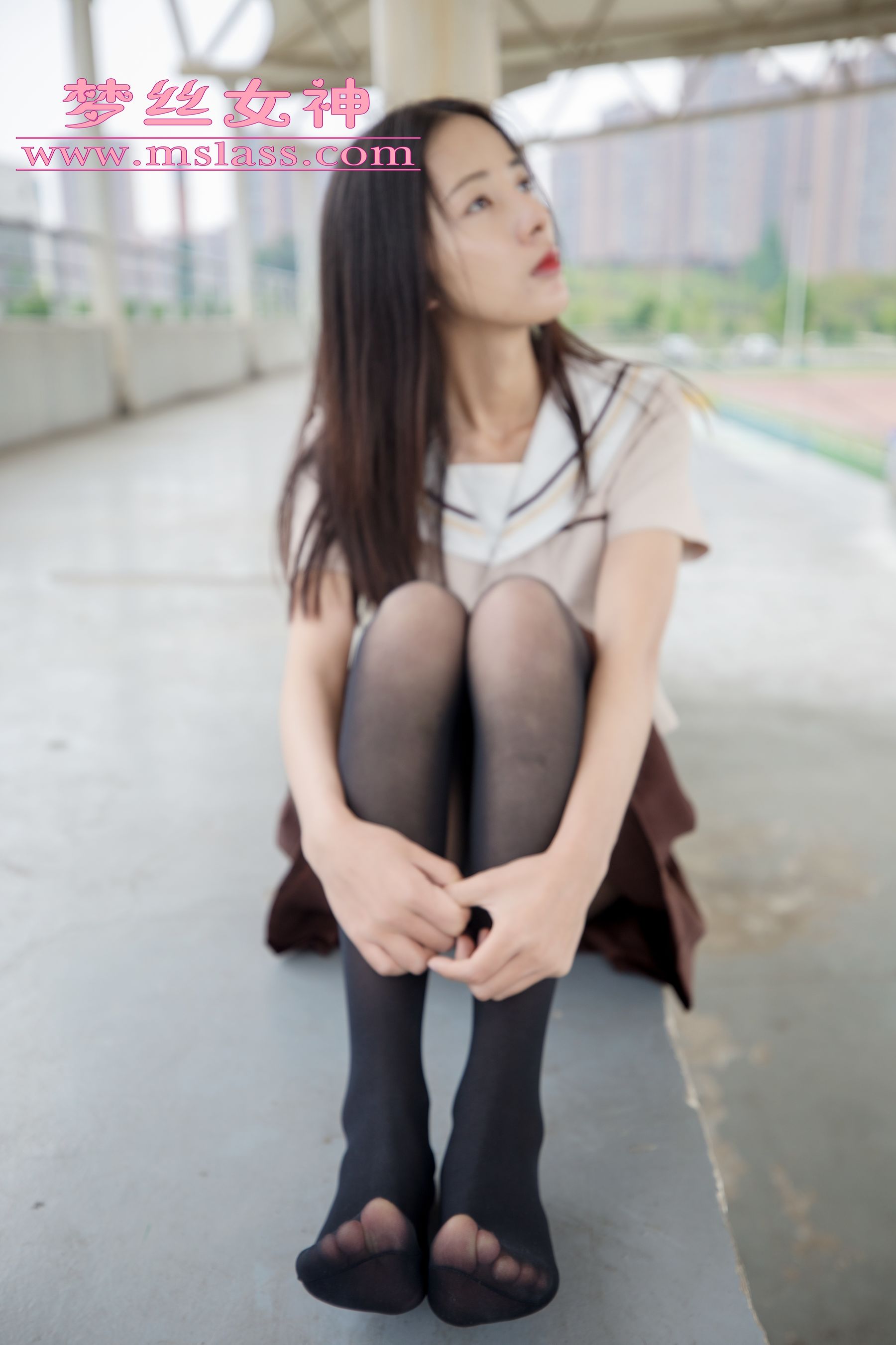 [梦丝女神MSLASS]  雪馨 学院的JK黑丝袜