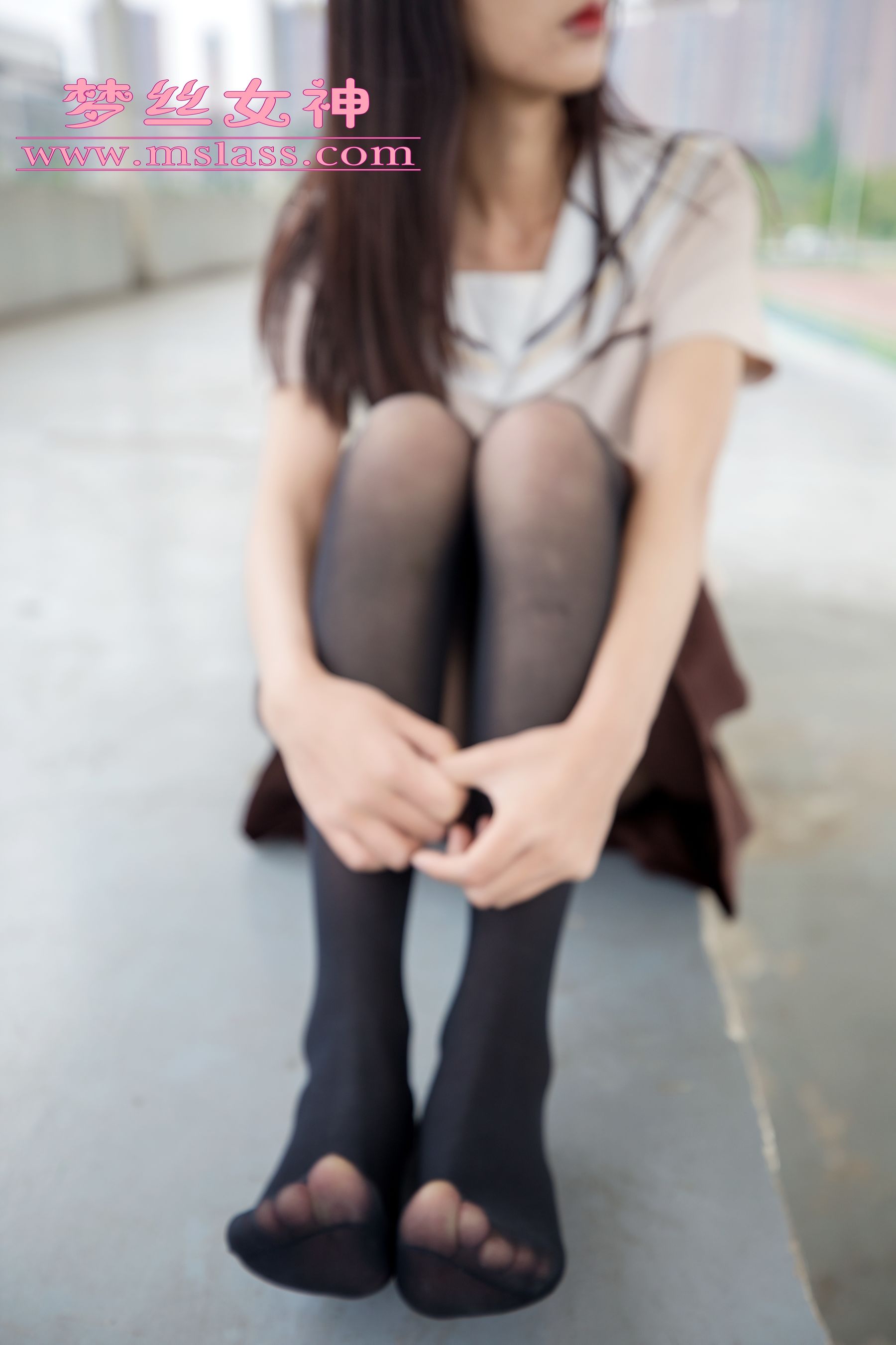 [梦丝女神MSLASS]  雪馨 学院的JK黑丝袜