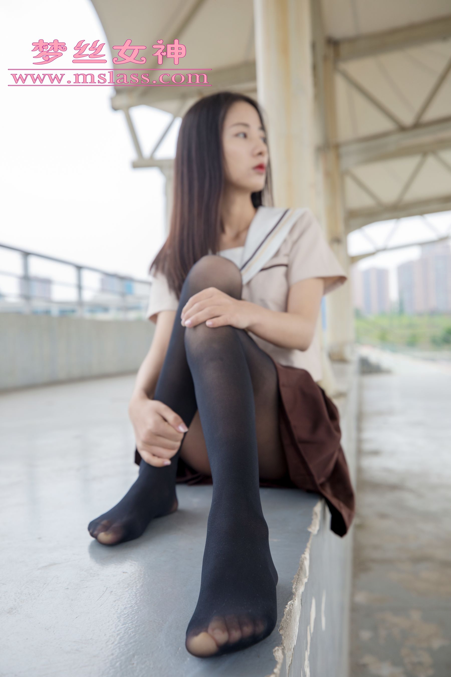 [梦丝女神MSLASS]  雪馨 学院的JK黑丝袜