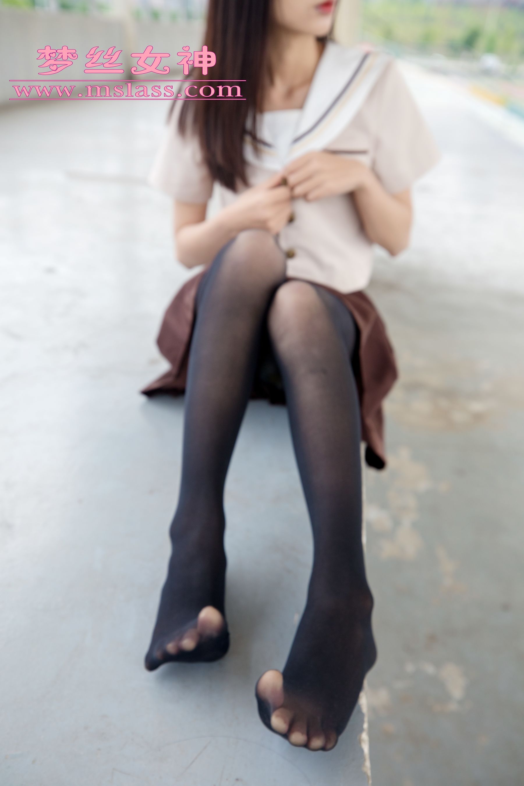 [梦丝女神MSLASS]  雪馨 学院的JK黑丝袜