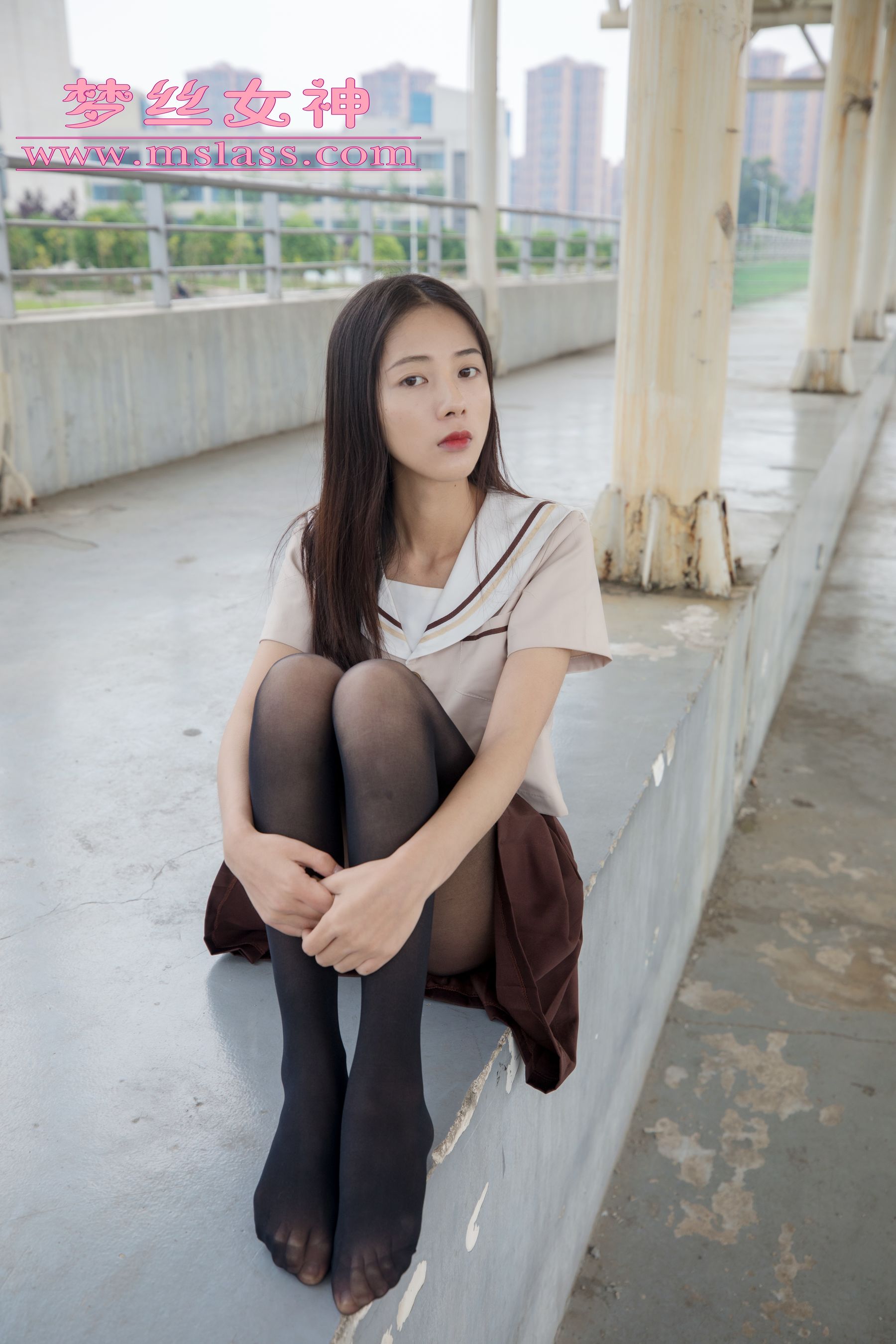 [梦丝女神MSLASS]  雪馨 学院的JK黑丝袜