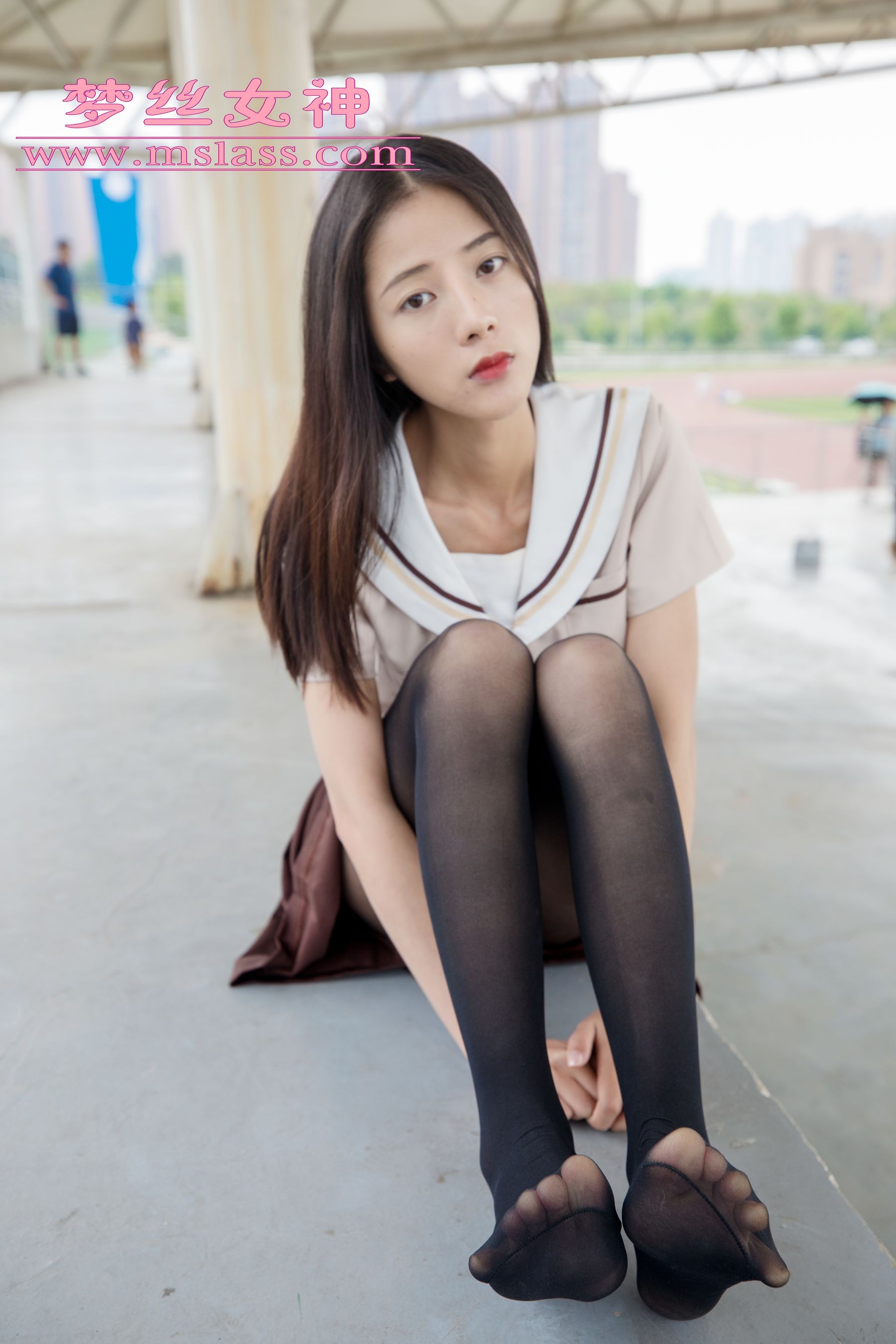 [梦丝女神MSLASS]  雪馨 学院的JK黑丝袜