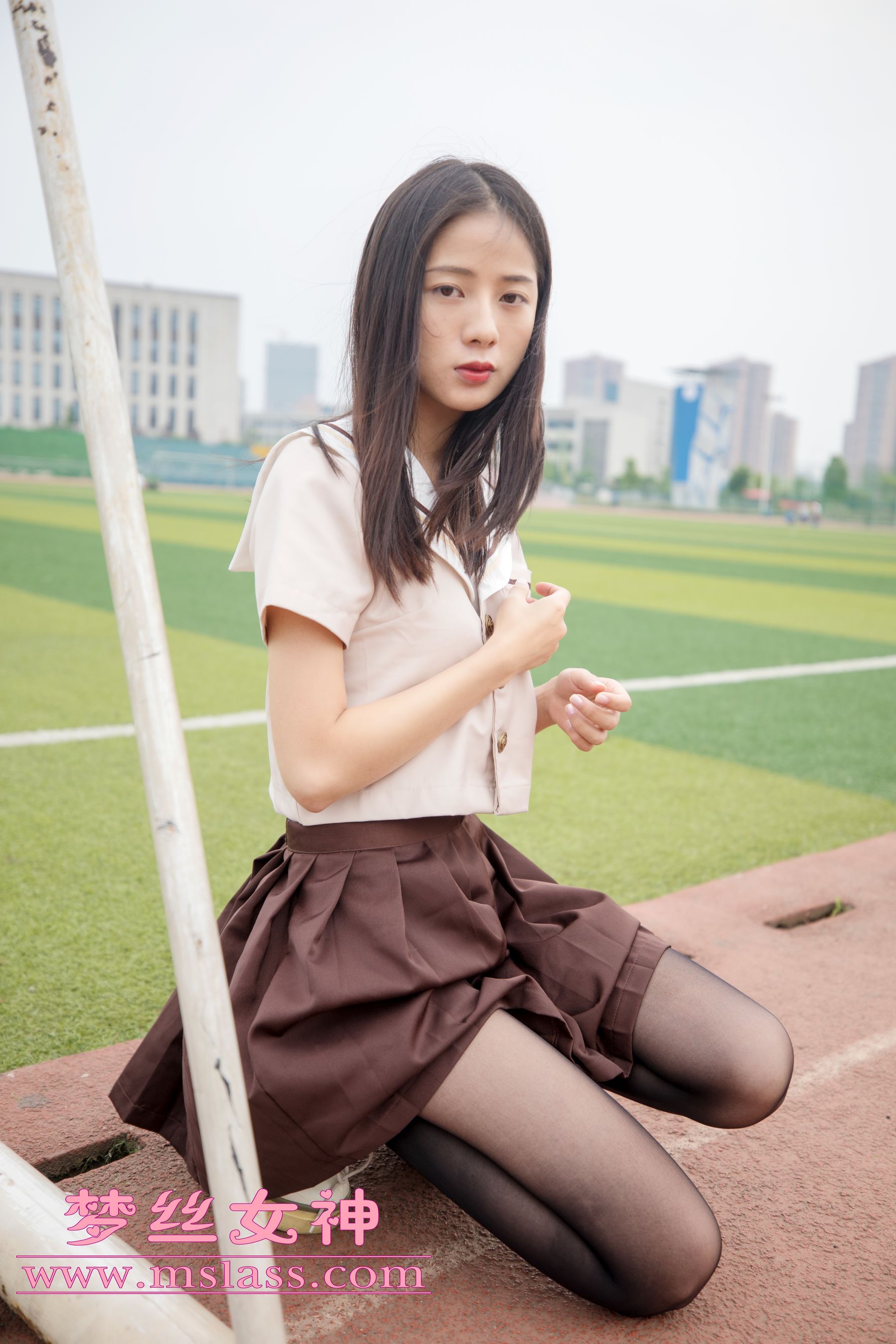 [梦丝女神MSLASS]  雪馨 学院的JK黑丝袜