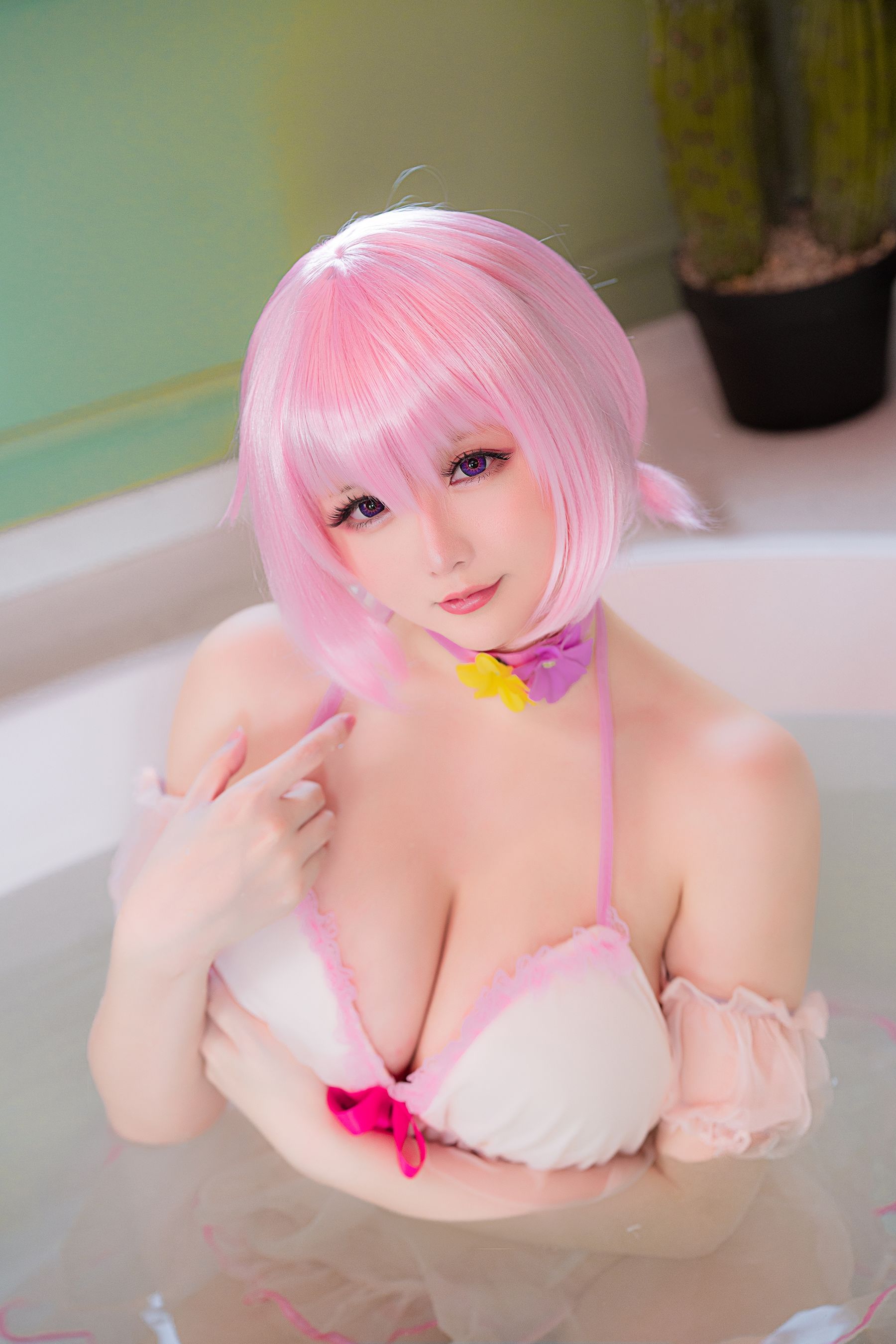 [福利COS] Coser小姐姐星之迟迟 - 情人节 梦梦套组