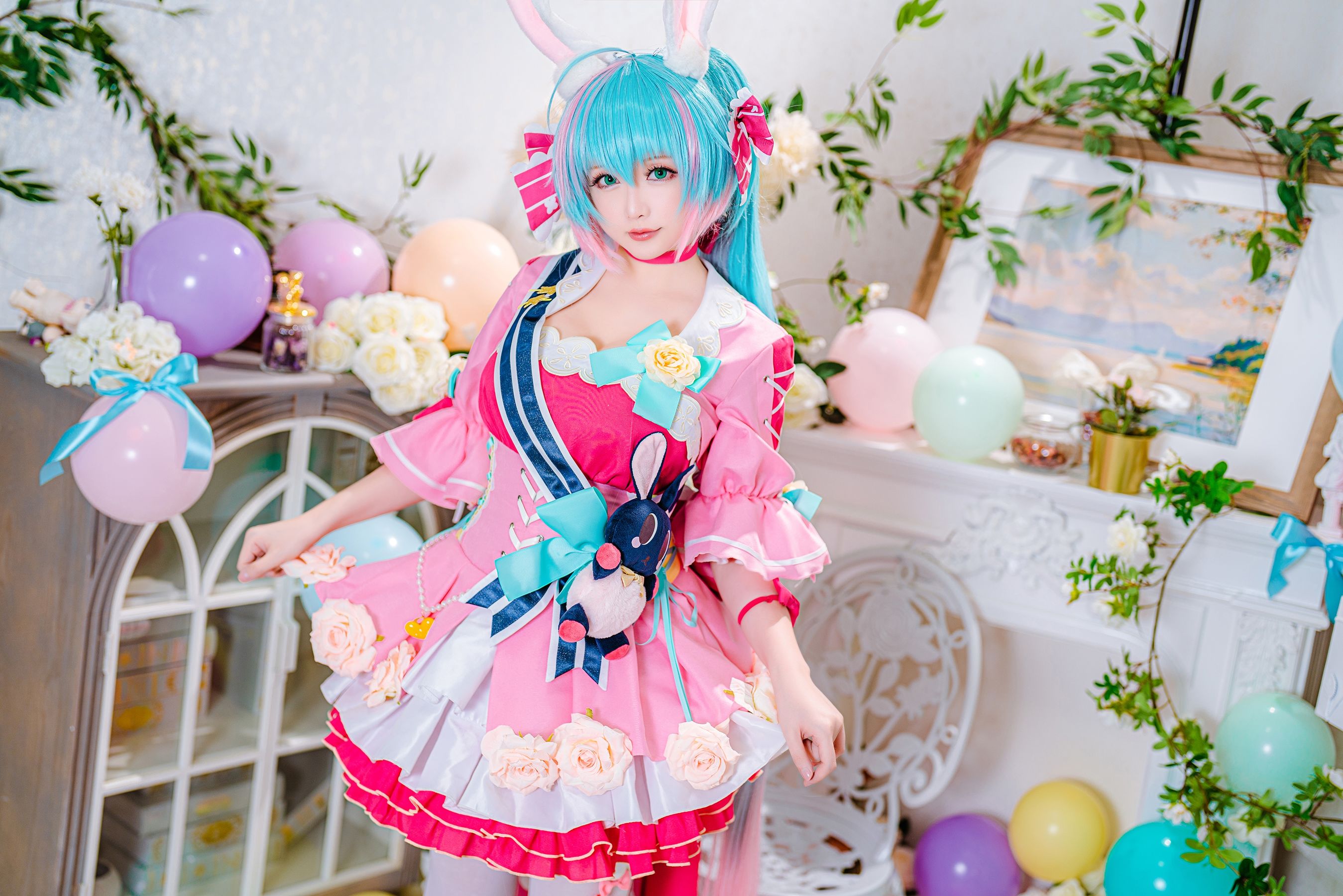 [福利COS] Coser小姐姐星之迟迟 - 情人节 梦梦套组