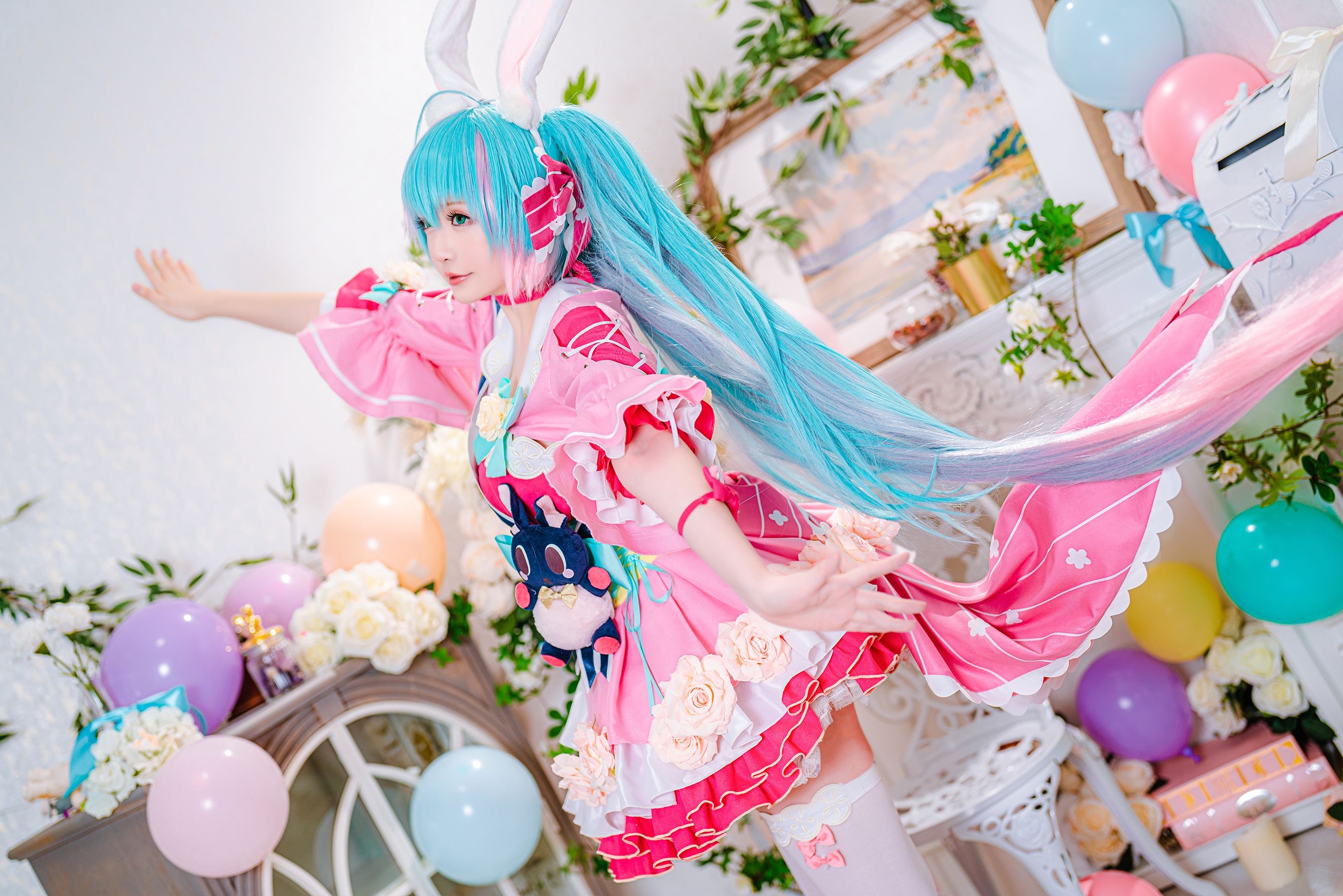[福利COS] Coser小姐姐星之迟迟 - 情人节 梦梦套组