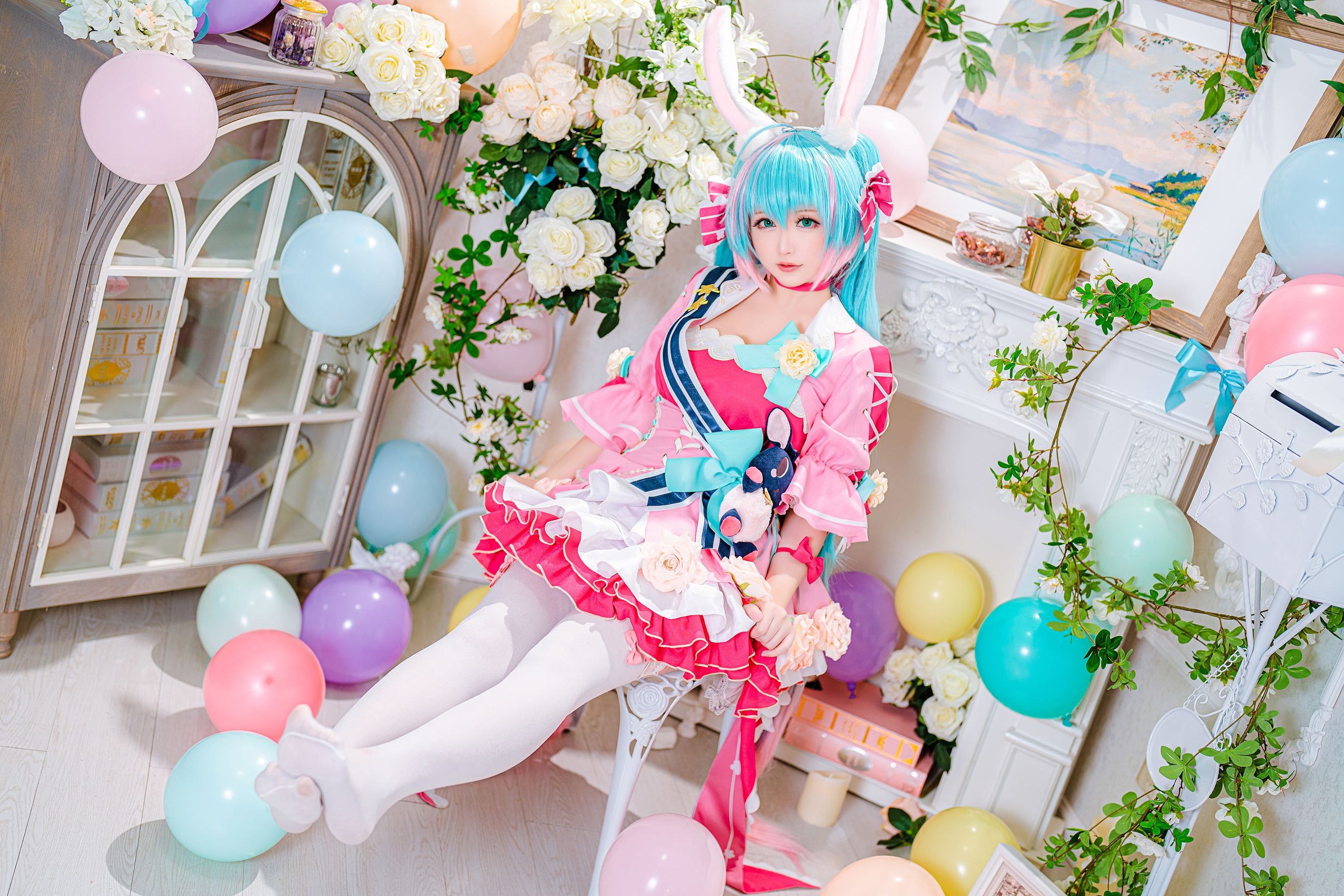 [福利COS] Coser小姐姐星之迟迟 - 情人节 梦梦套组