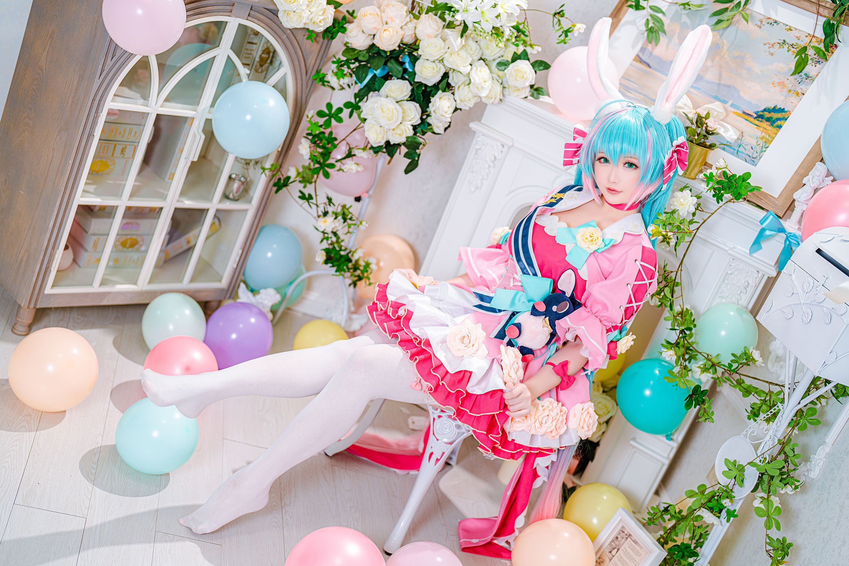[福利COS] Coser小姐姐星之迟迟 - 情人节 梦梦套组