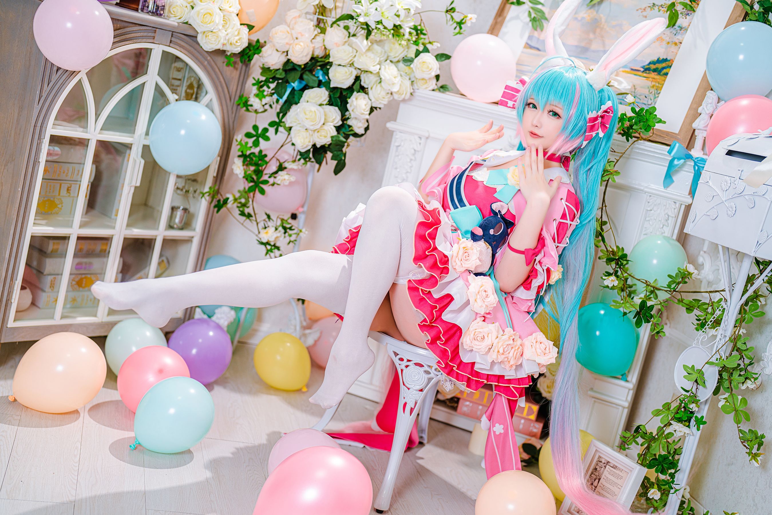 [福利COS] Coser小姐姐星之迟迟 - 情人节 梦梦套组
