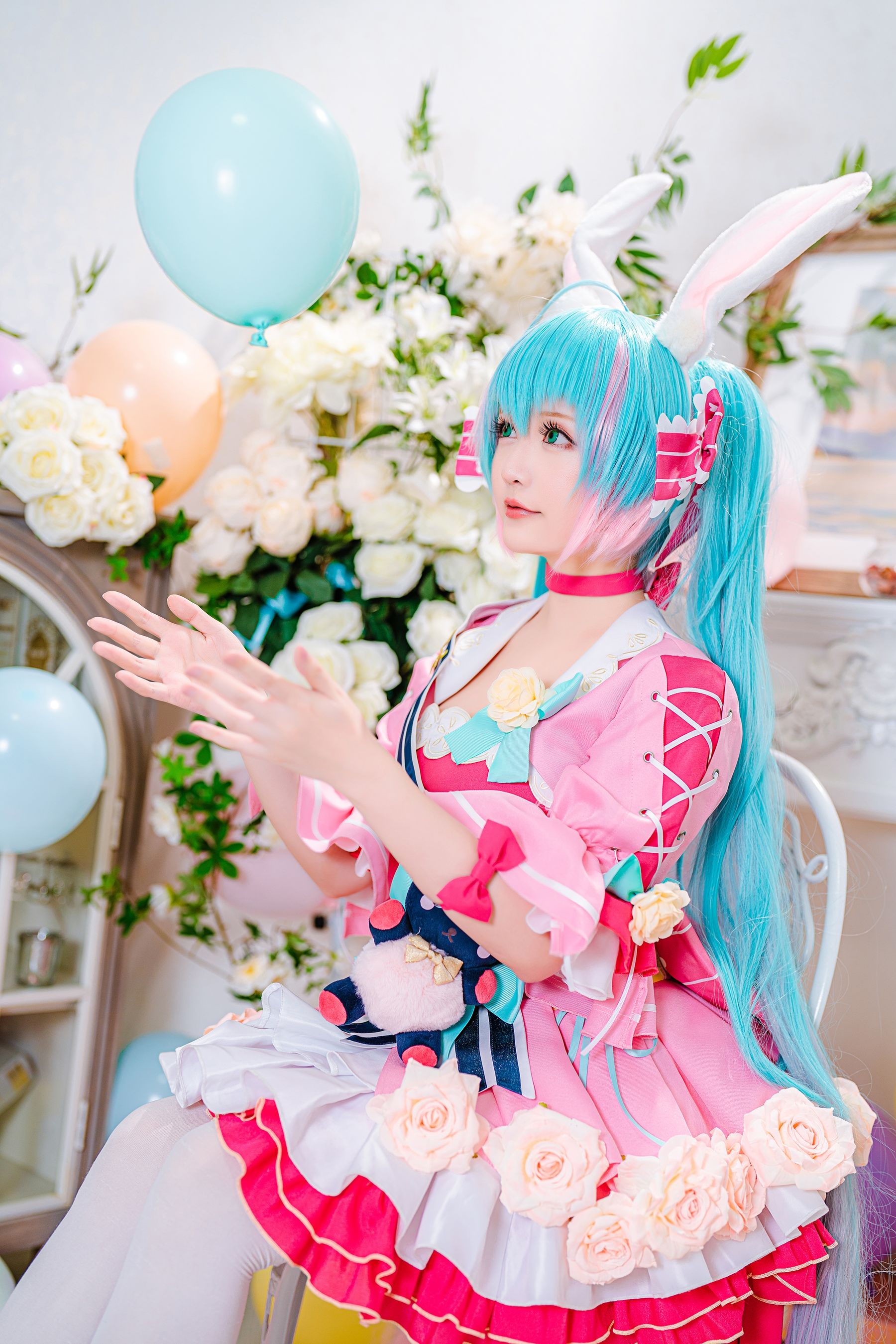 [福利COS] Coser小姐姐星之迟迟 - 情人节 梦梦套组