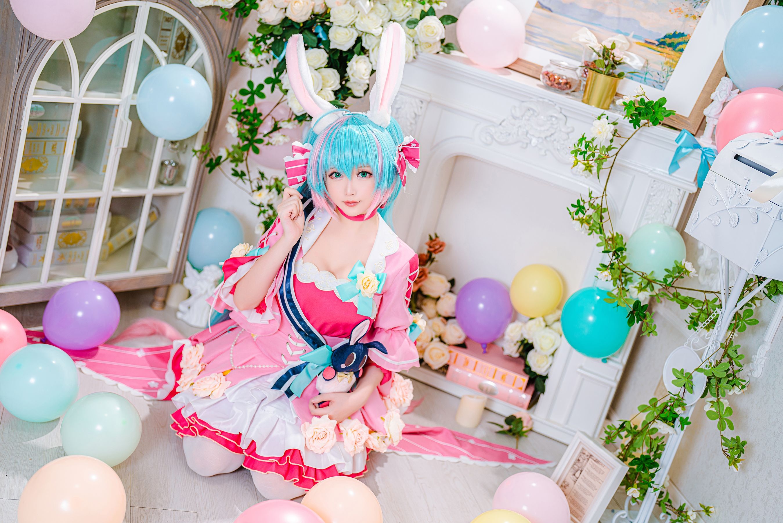 [福利COS] Coser小姐姐星之迟迟 - 情人节 梦梦套组
