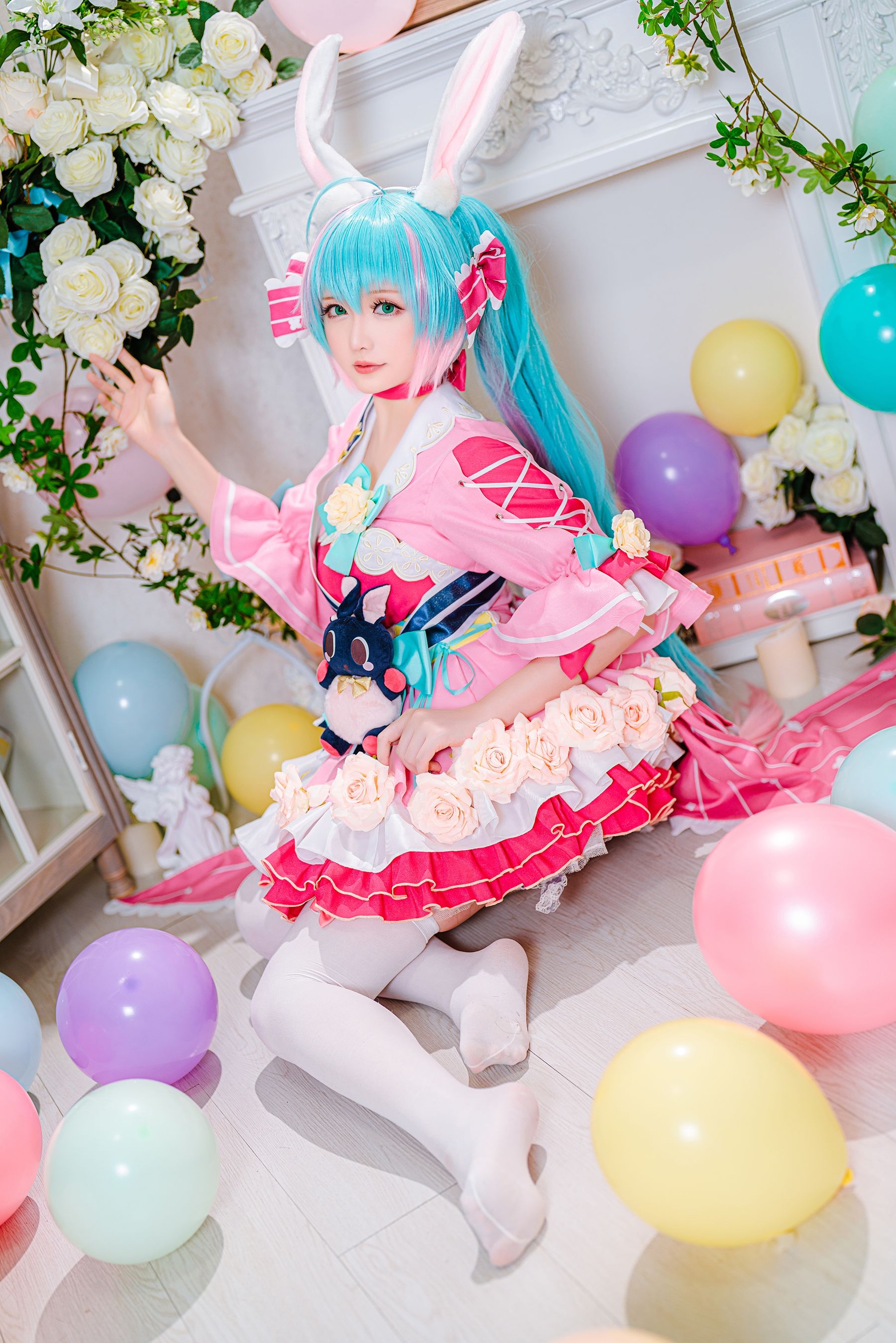[福利COS] Coser小姐姐星之迟迟 - 情人节 梦梦套组