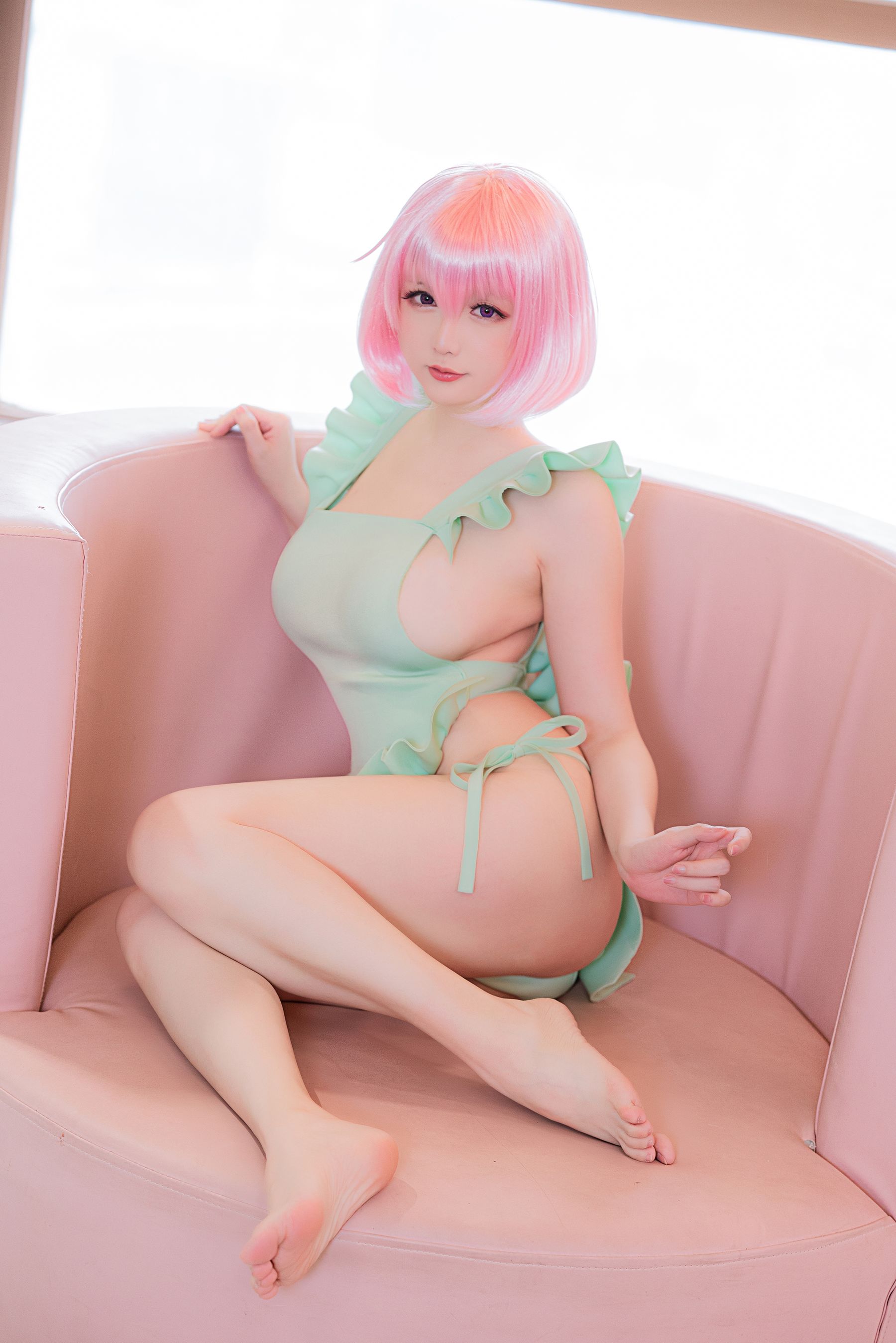 [福利COS] Coser小姐姐星之迟迟 - 情人节 梦梦套组