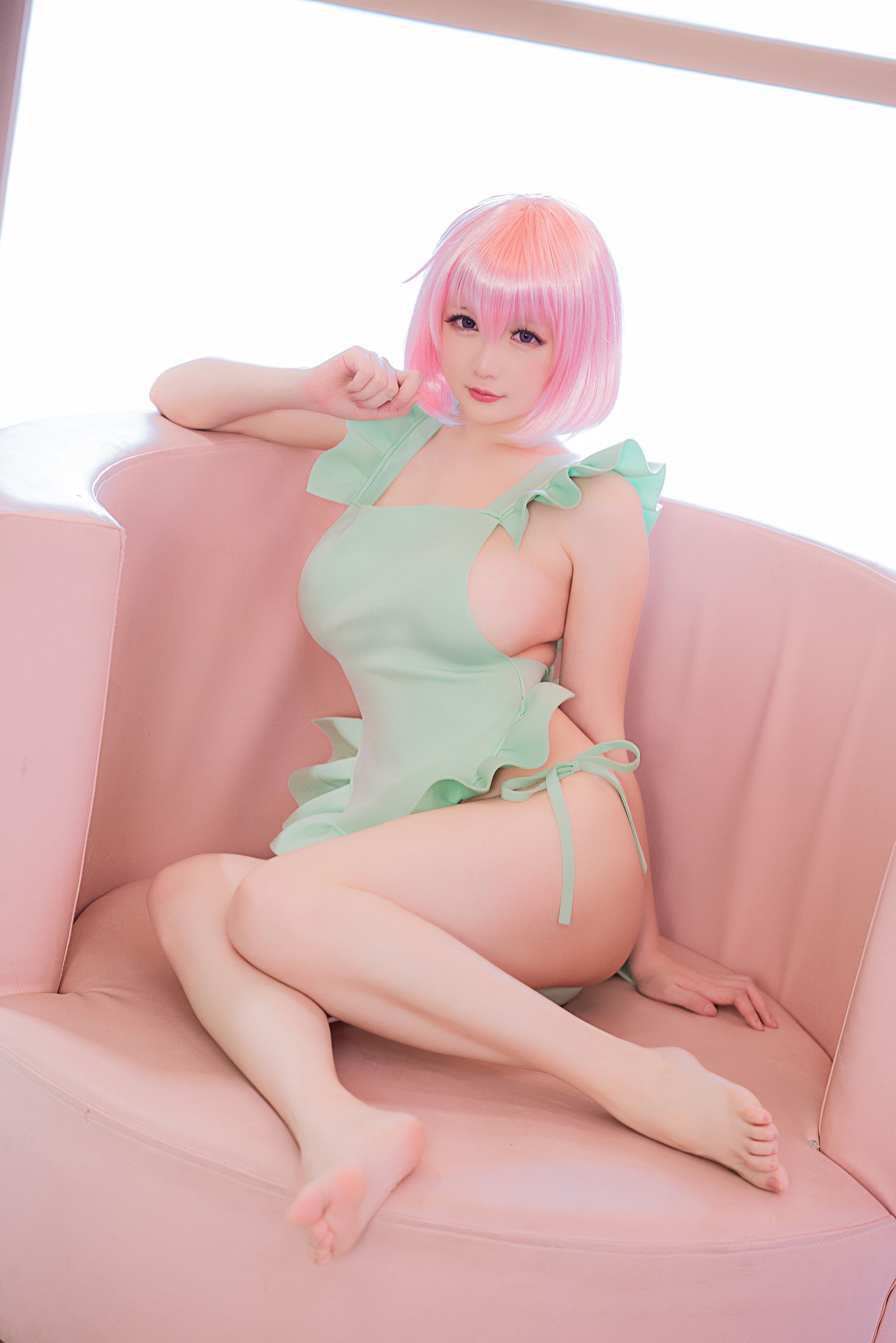 [福利COS] Coser小姐姐星之迟迟 - 情人节 梦梦套组
