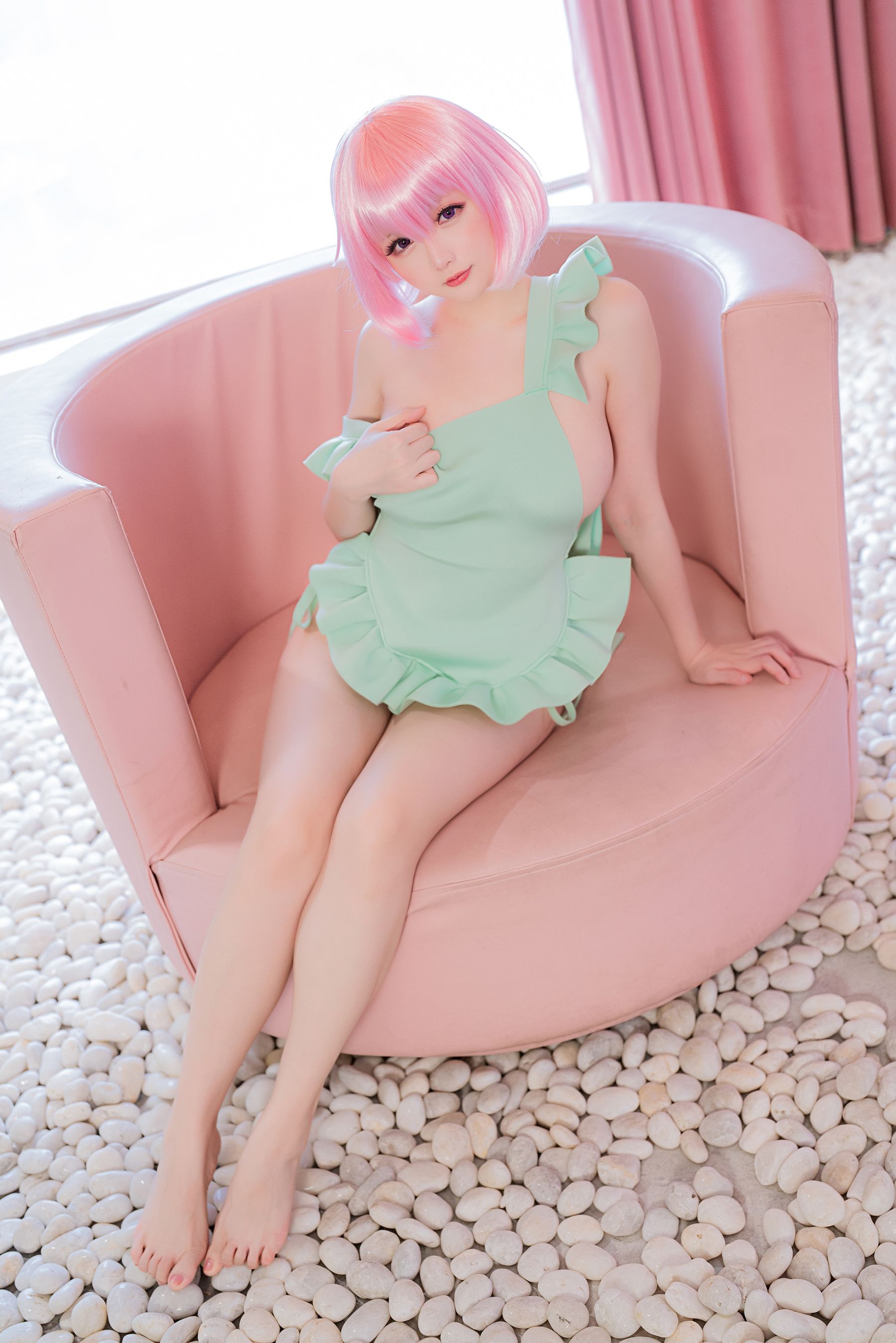 [福利COS] Coser小姐姐星之迟迟 - 情人节 梦梦套组
