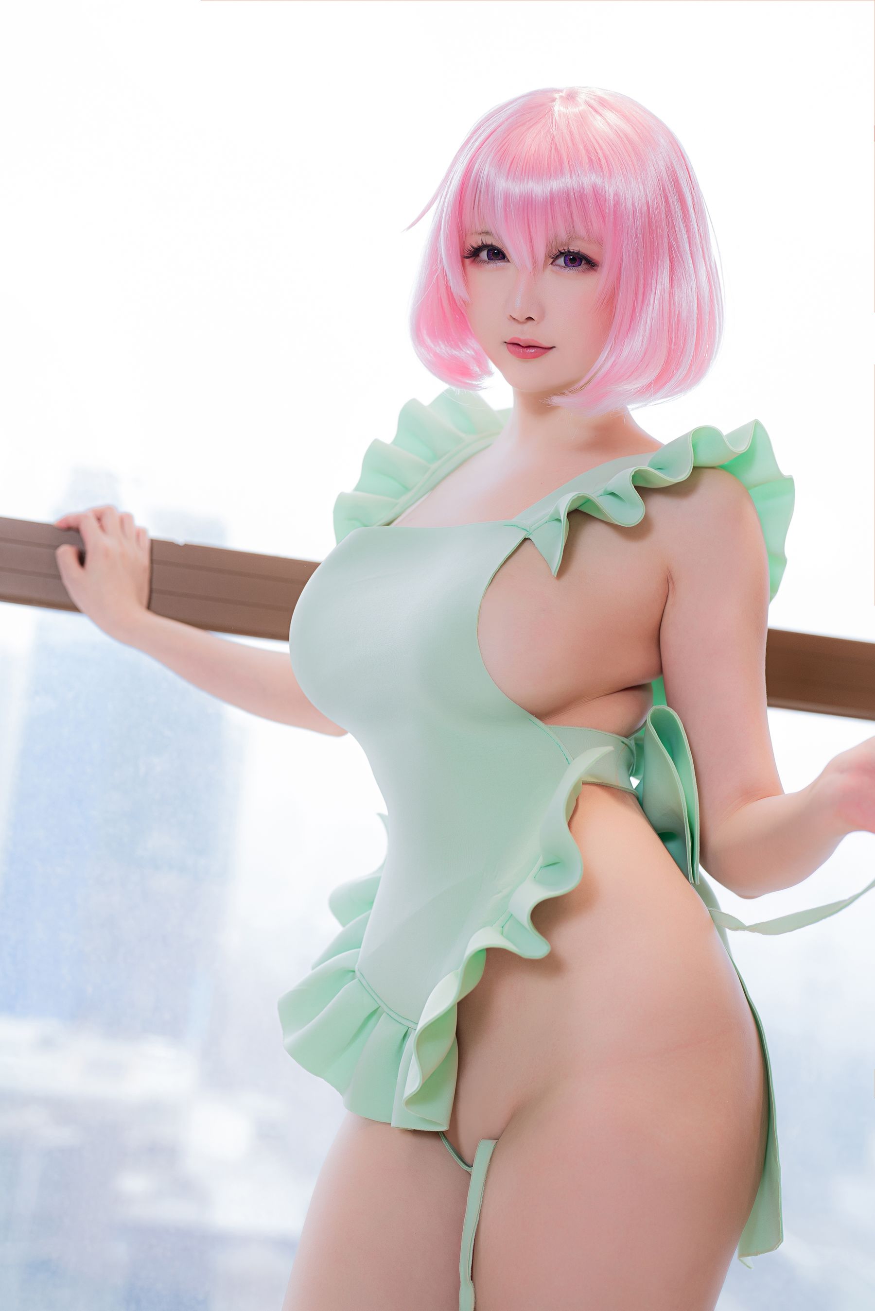 [福利COS] Coser小姐姐星之迟迟 - 情人节 梦梦套组