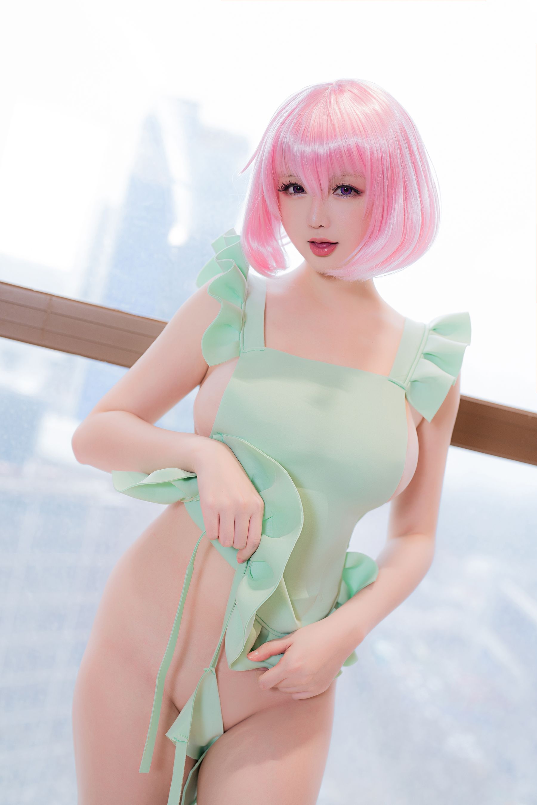 [福利COS] Coser小姐姐星之迟迟 - 情人节 梦梦套组