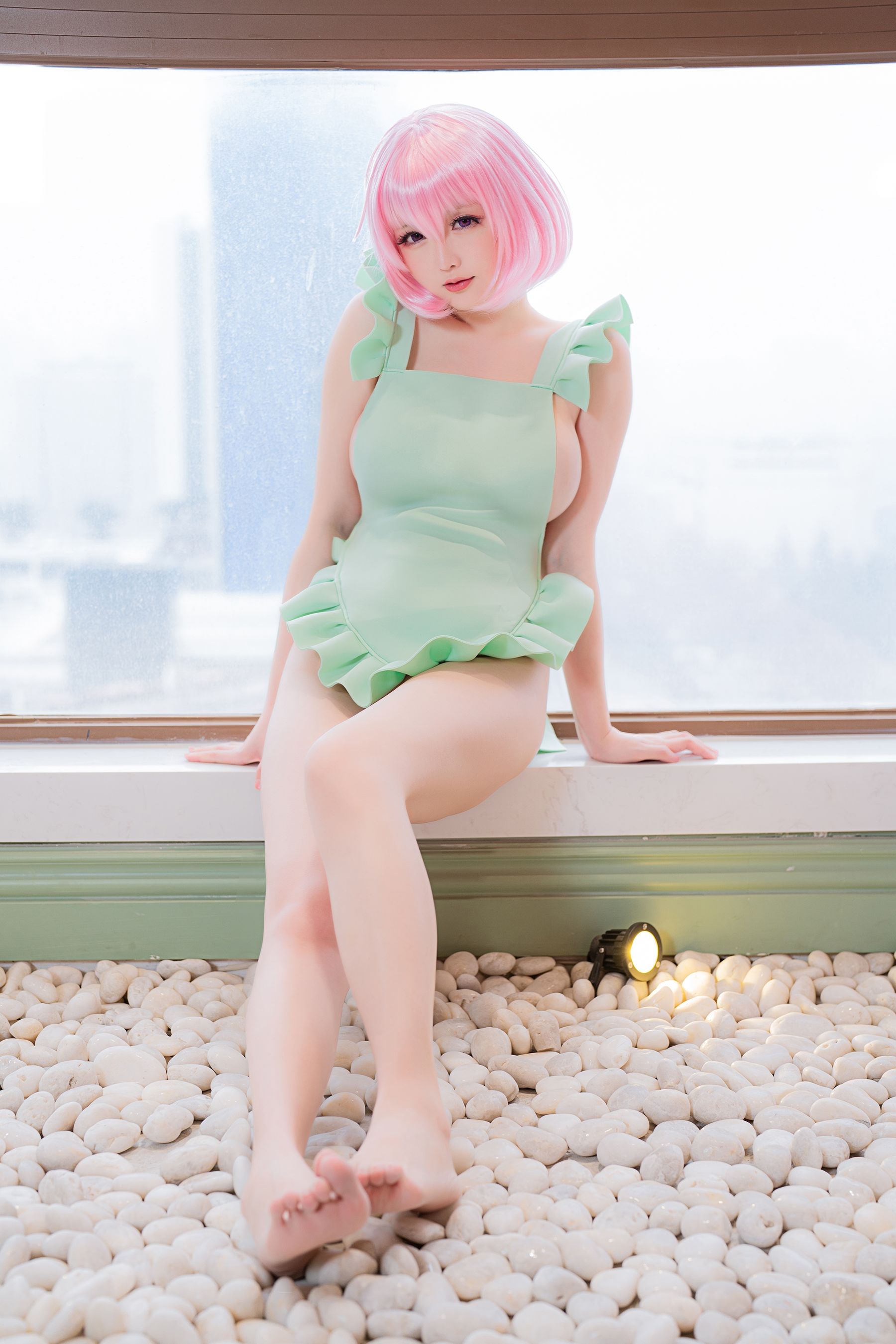 [福利COS] Coser小姐姐星之迟迟 - 情人节 梦梦套组